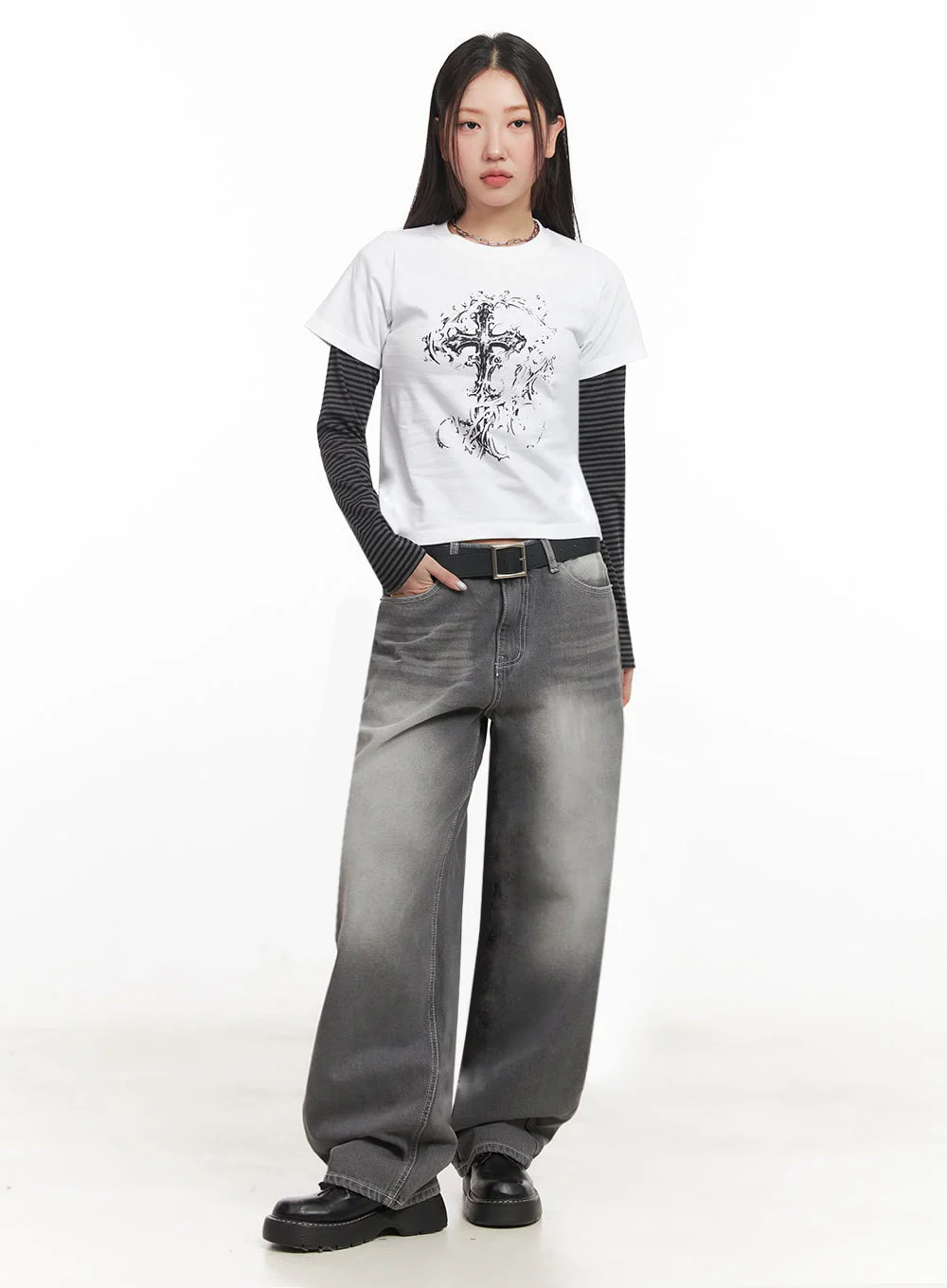 Becca Washed Straight-Leg Jeans IM524 - Image 3
