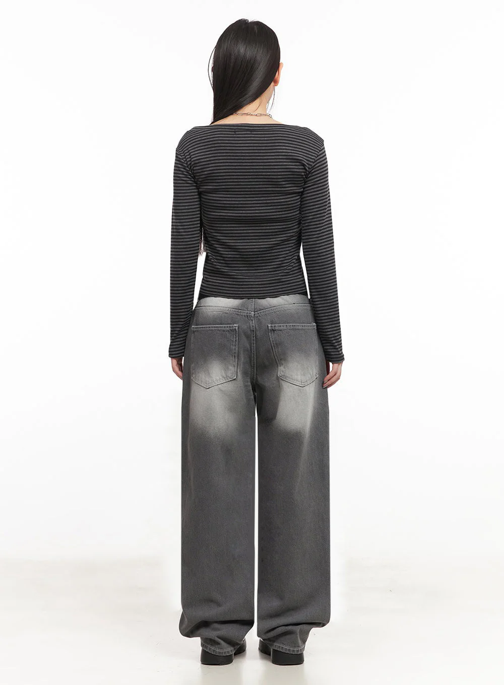 Becca Washed Straight-Leg Jeans IM524 - Image 9