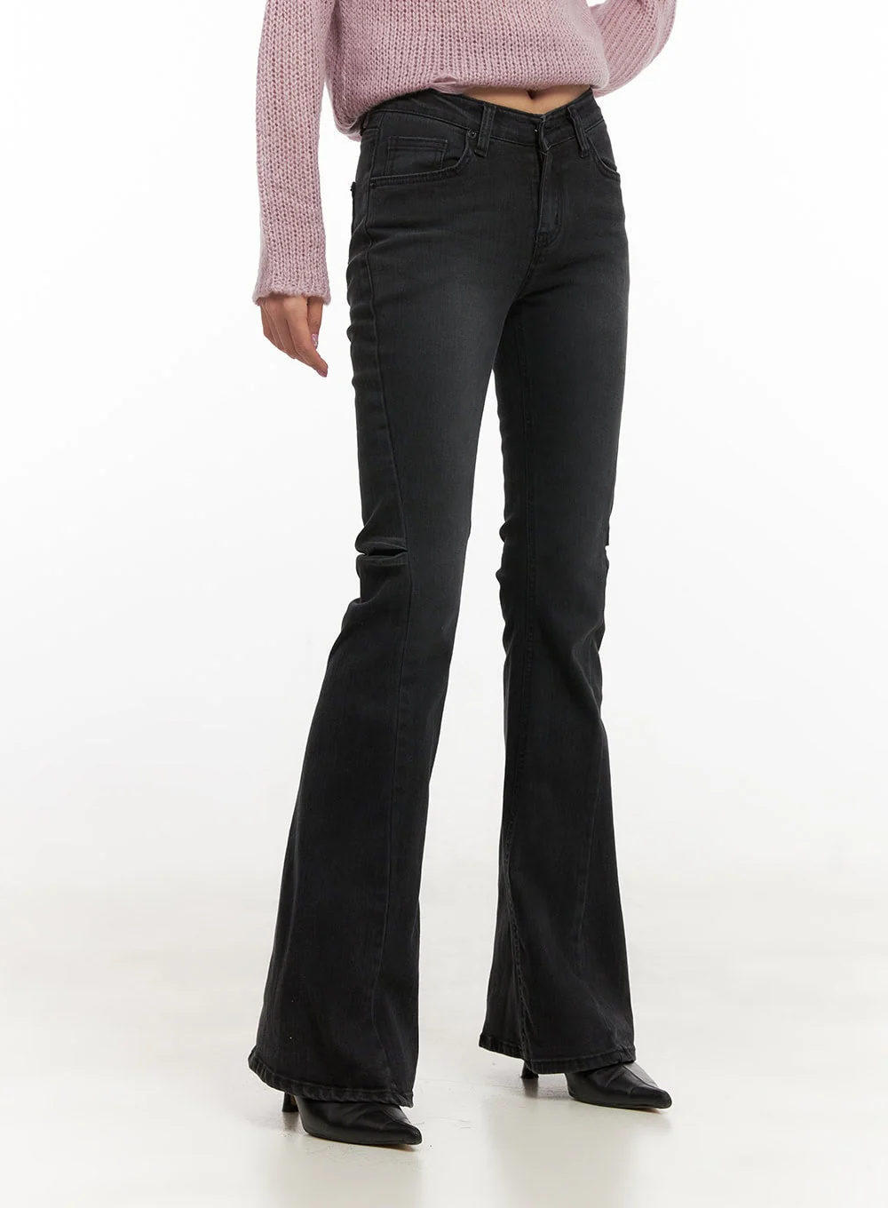 Belle Slim Fit Flared Jeans CD410 - Image 9