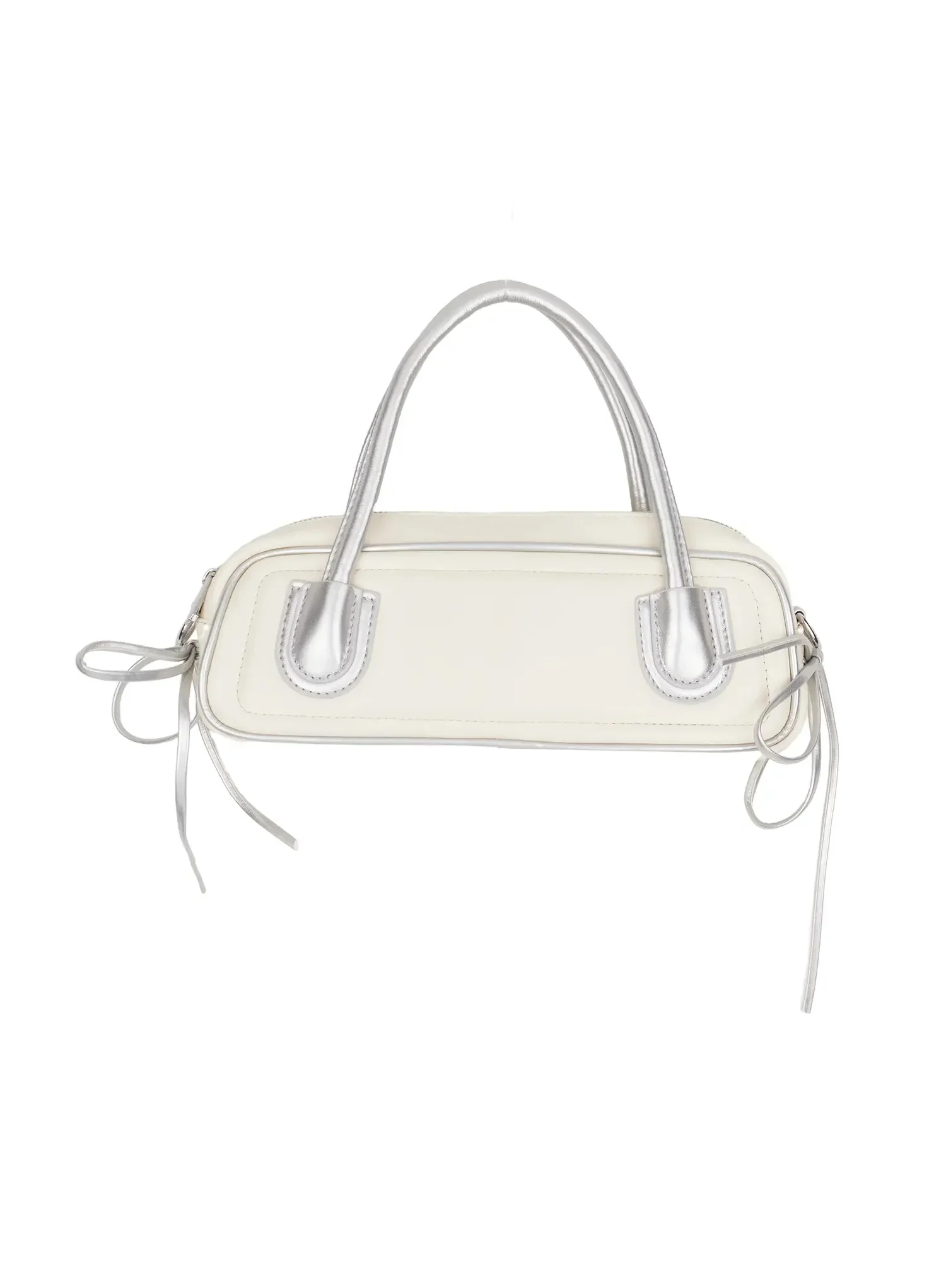Bicolor Contrast Square Tote Bag IM530 - Image 11