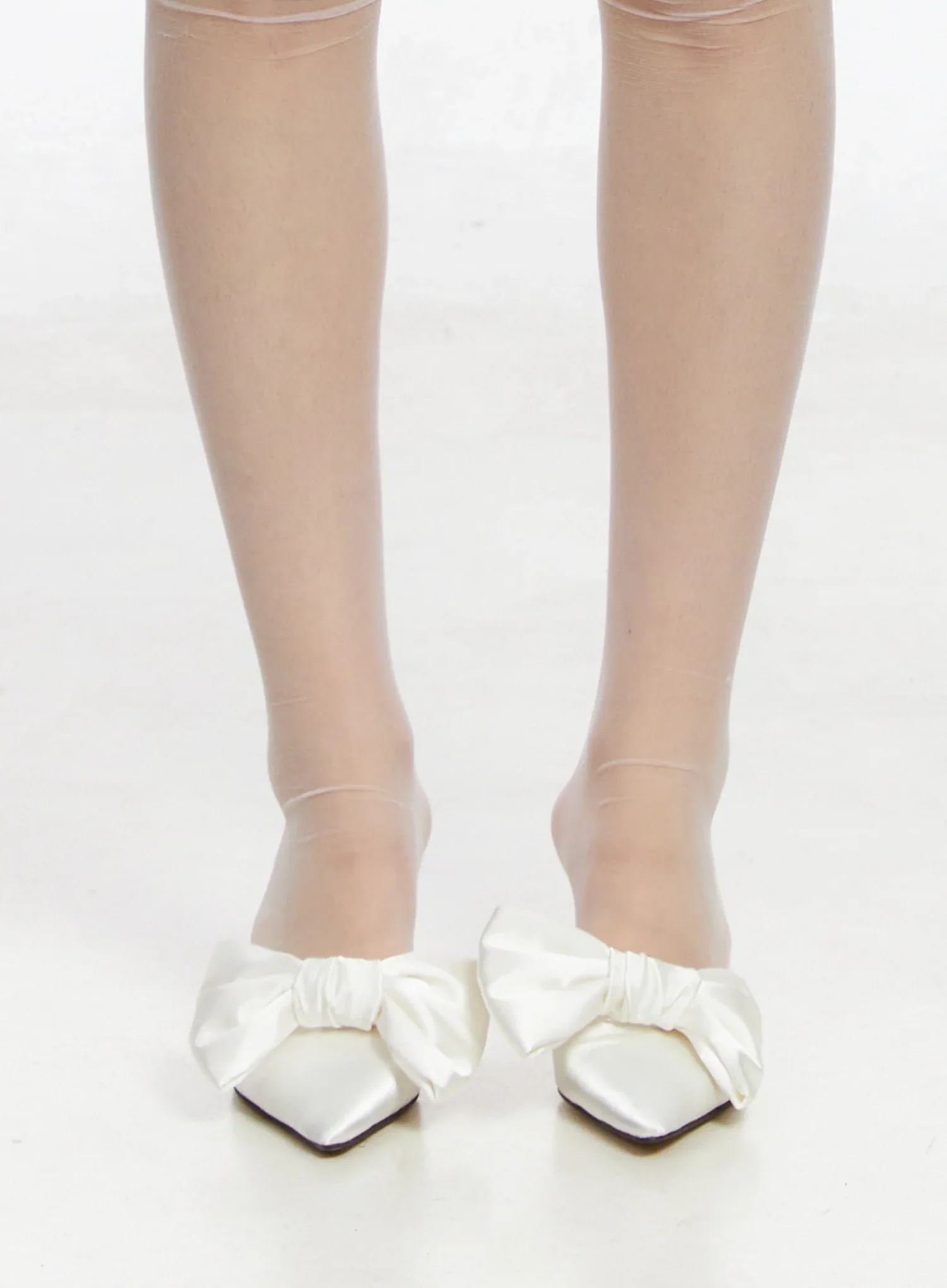 Big Bow Mule Stiletto Pumps IM506