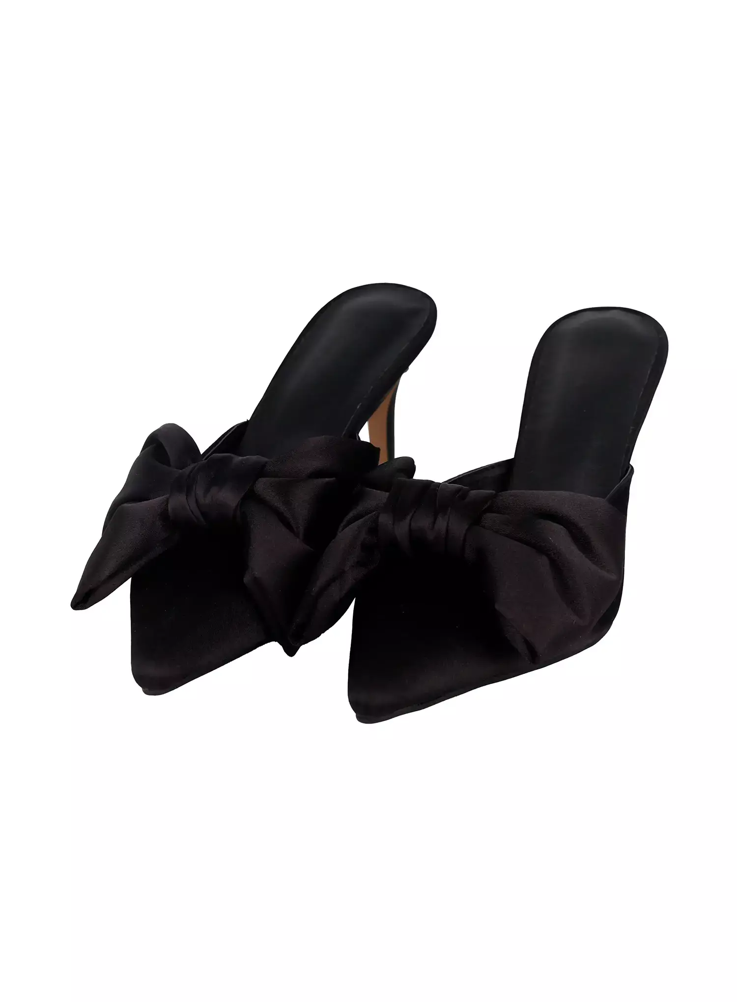 Big Bow Mule Stiletto Pumps IM506 - Image 13