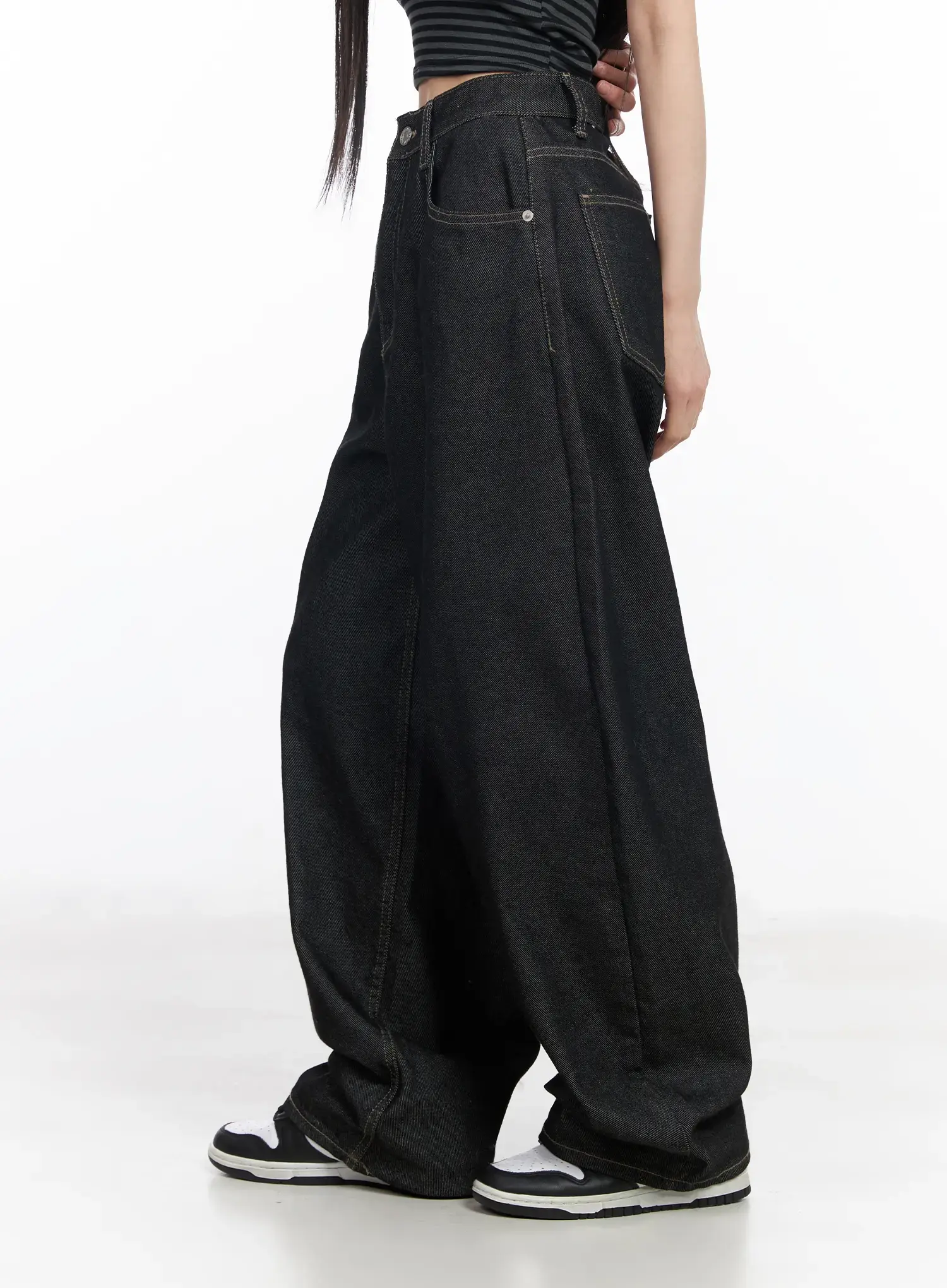 Birdie Wide Leg Baggy Jeans CF519 - Image 3