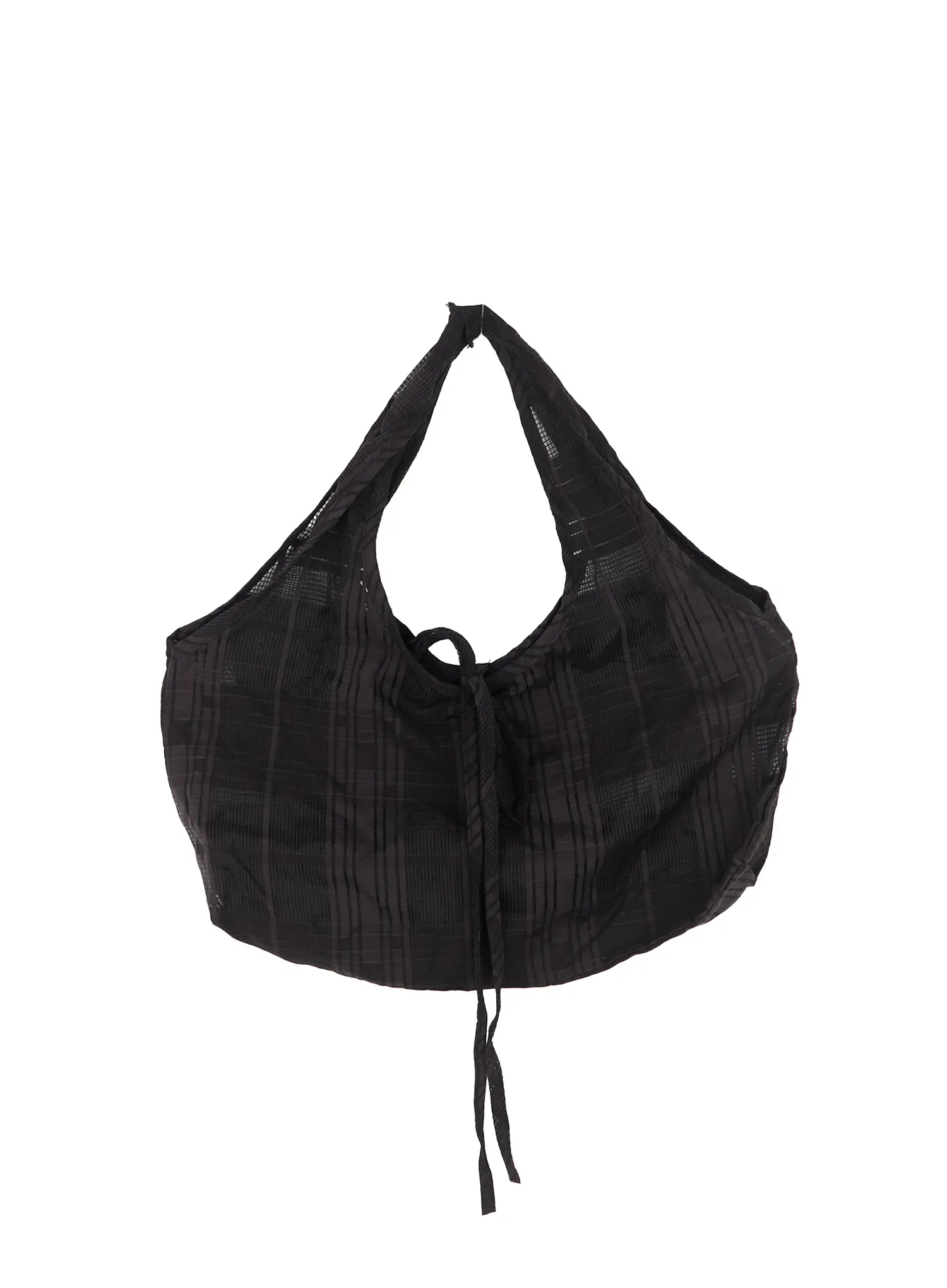 Black Mesh Plaid Shoulder Bag CL502 - Image 10