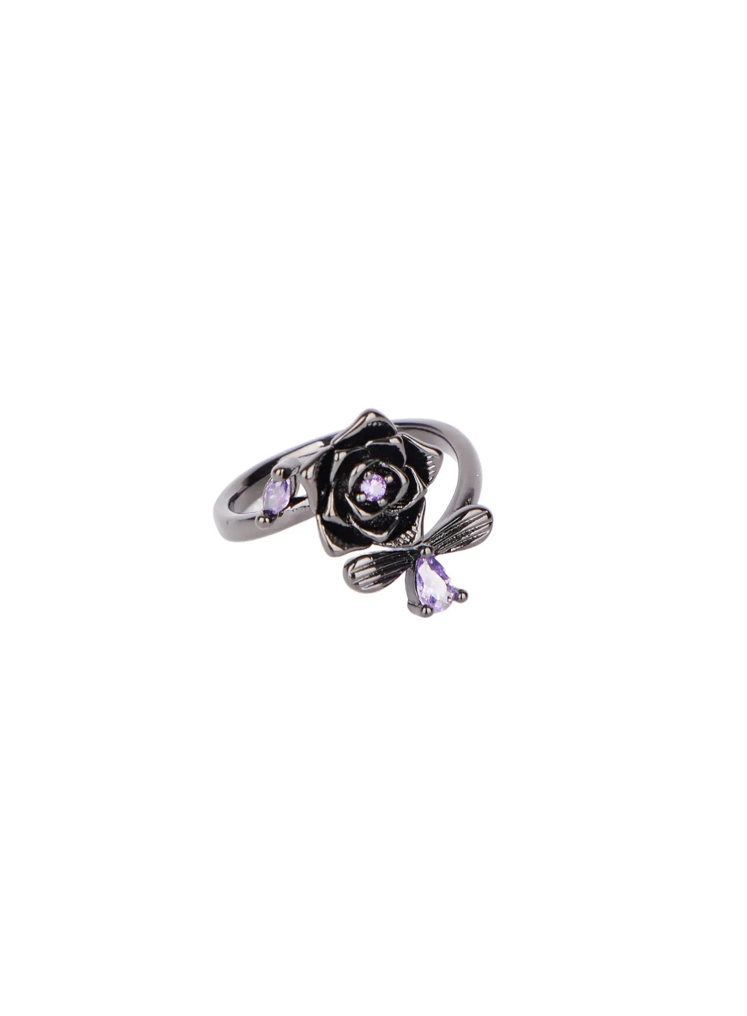 Black Rose Ring CJ523 - Image 3