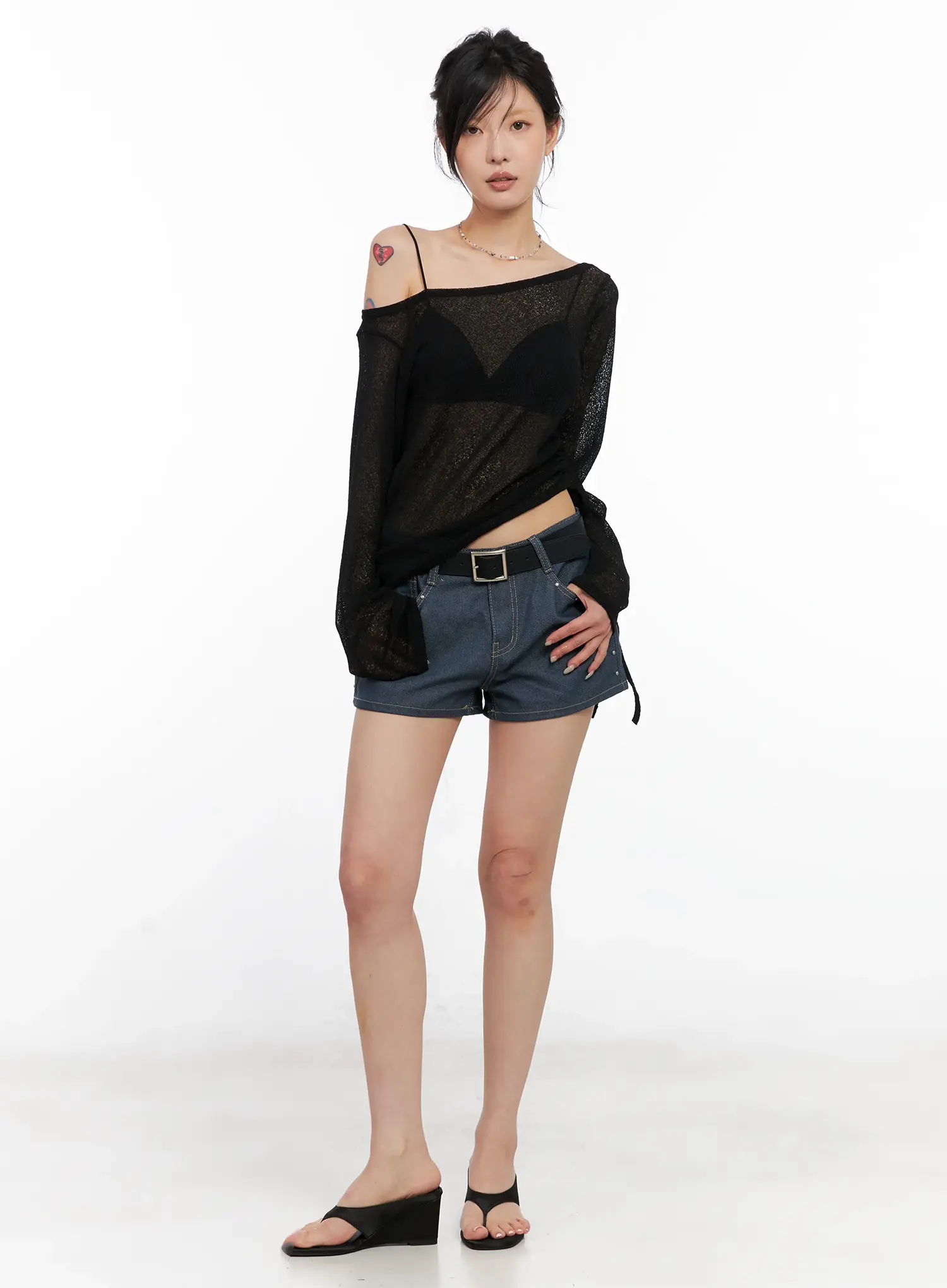 Boatneck Off-Shoulder Long Sleeve CL525 - Image 2