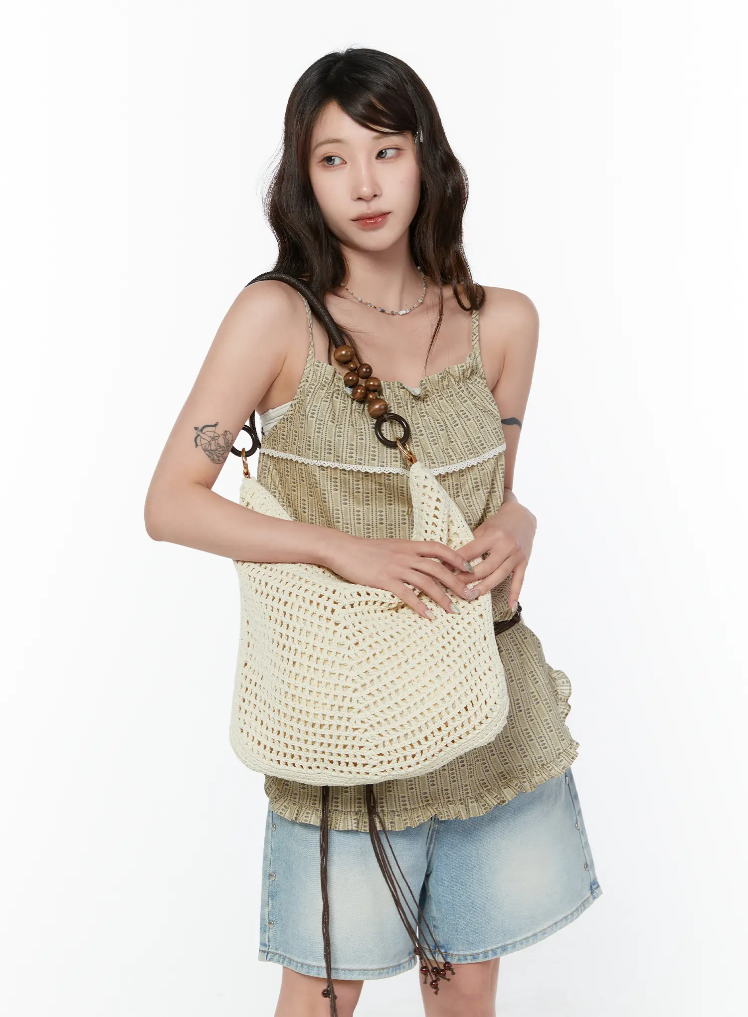 Bohemian Crochet Shoulder Bag CY515 - Image 2