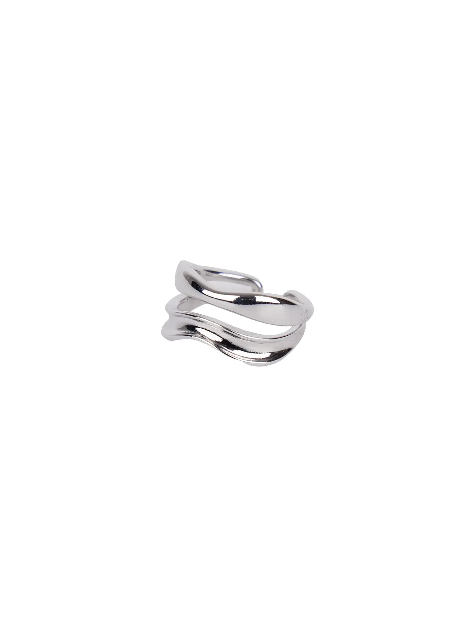 Bold Double Wave Ring IN510 - Image 5