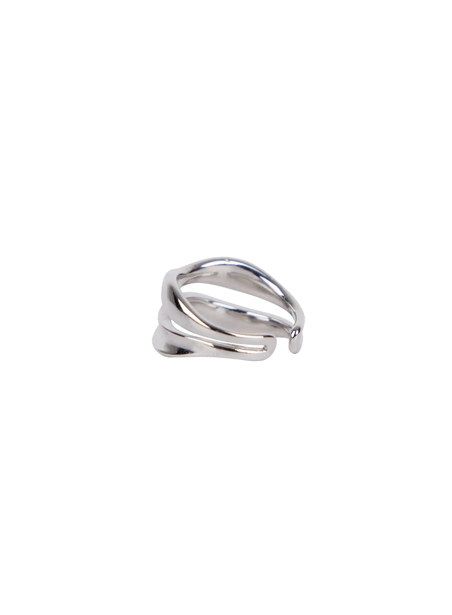 Bold Double Wave Ring IN510 - Image 6