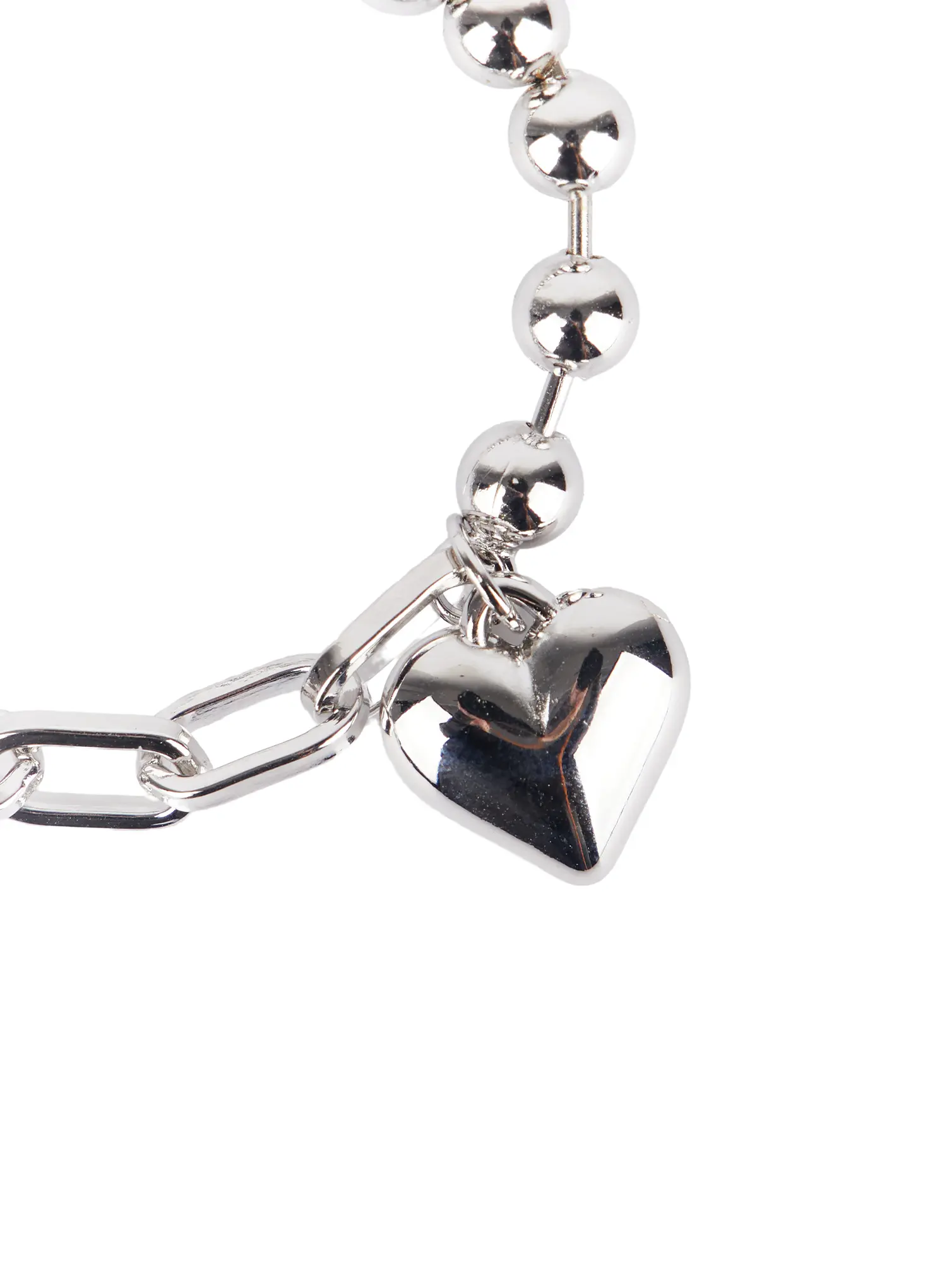 Bold Heart Bead Bracelet F502 - Image 4