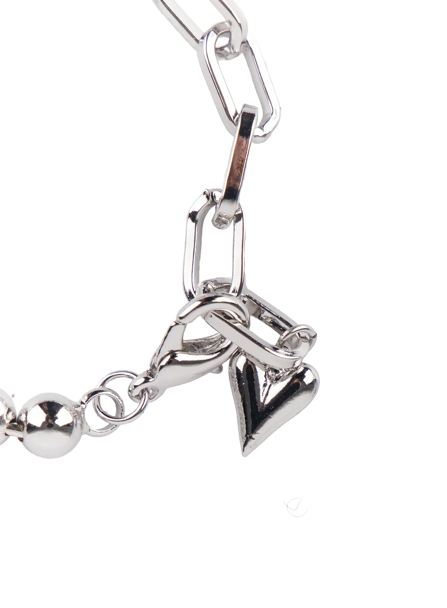 Bold Heart Bead Bracelet F502 - Image 5