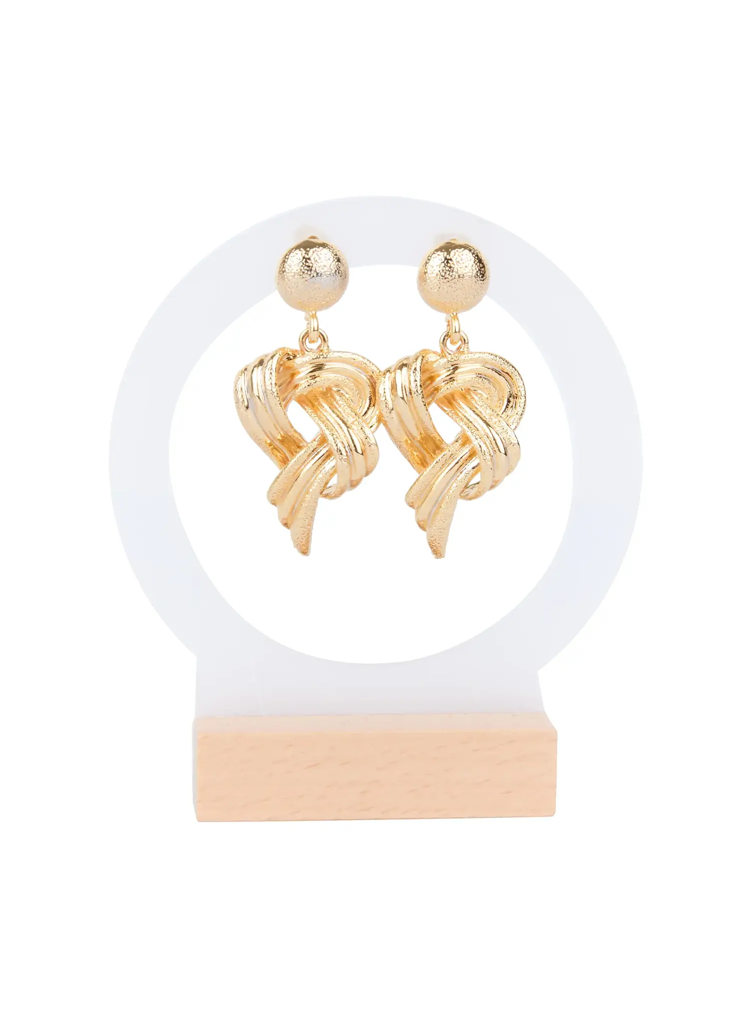 Bold Knot Earrings IS515 - Image 6