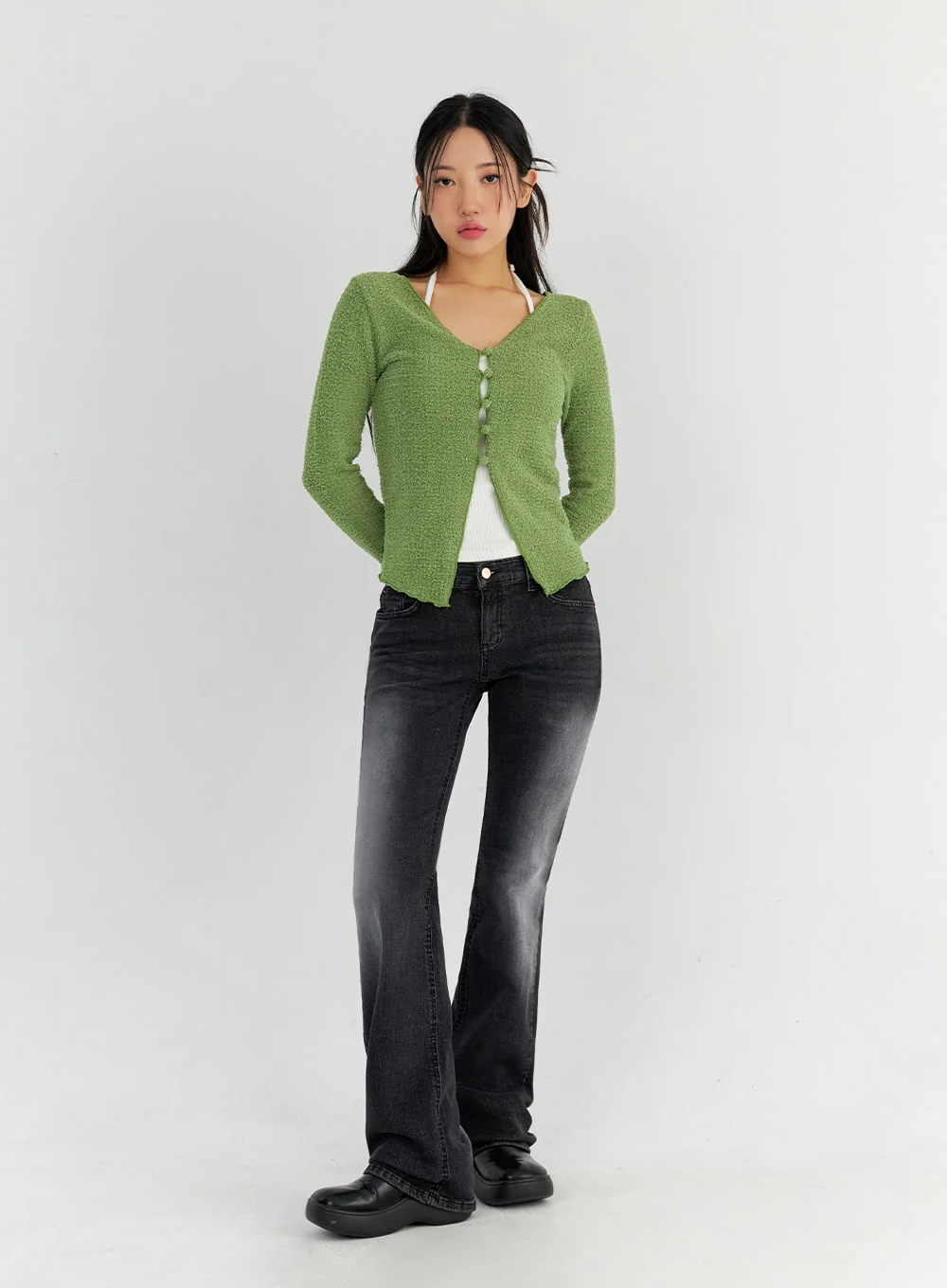 Bootcut Washed Jeans CO325 - Image 4