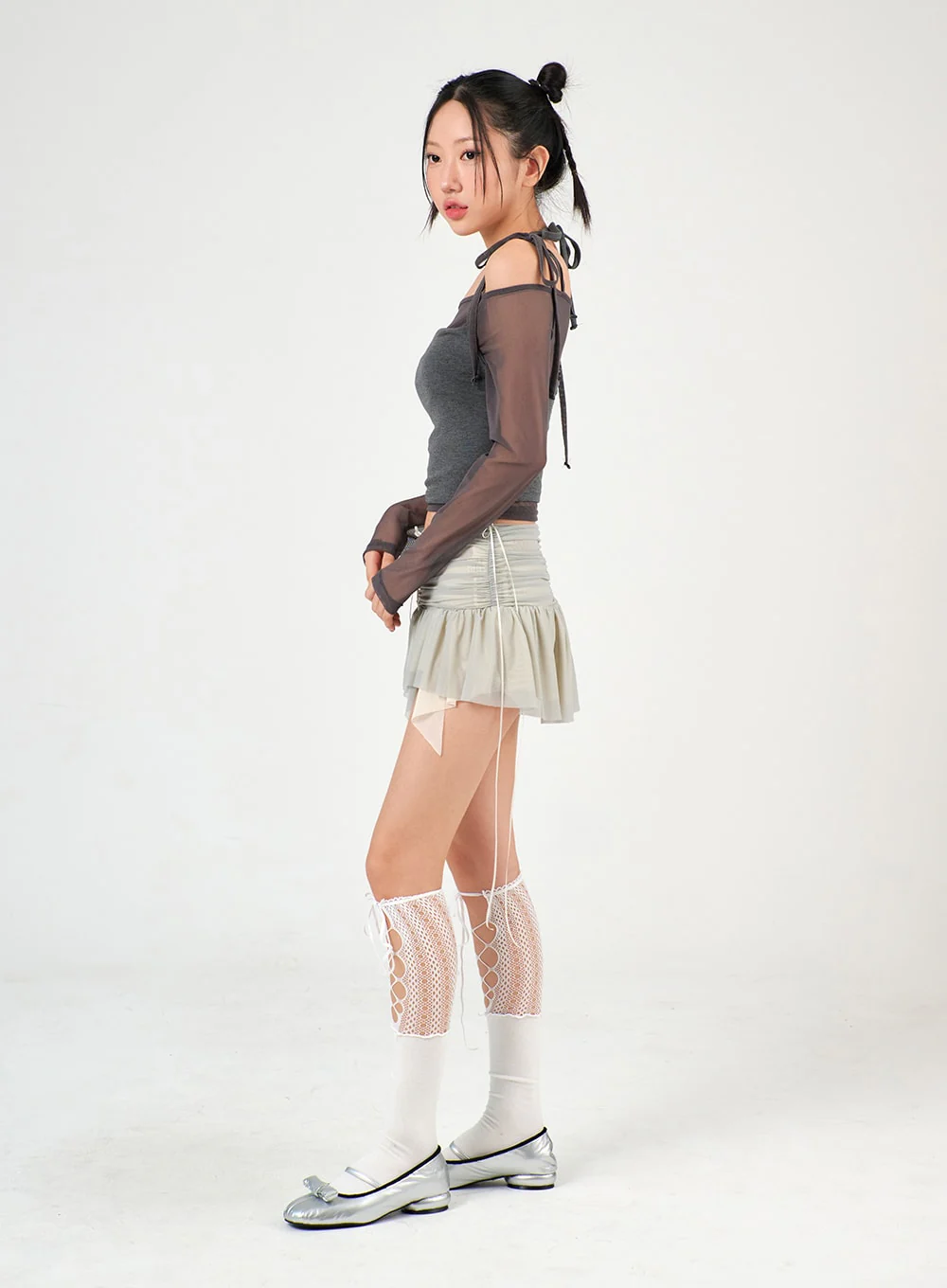 Bow Decor Mary Jane Flats IJ402 - Image 3