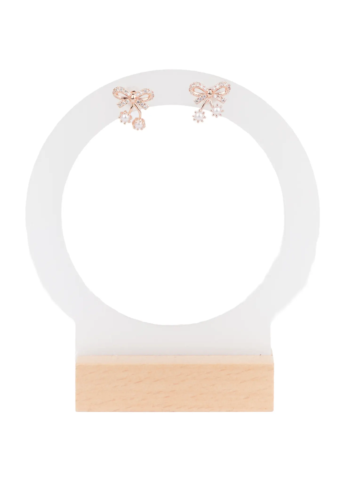 Bow Drop Earrings F502 - Image 5