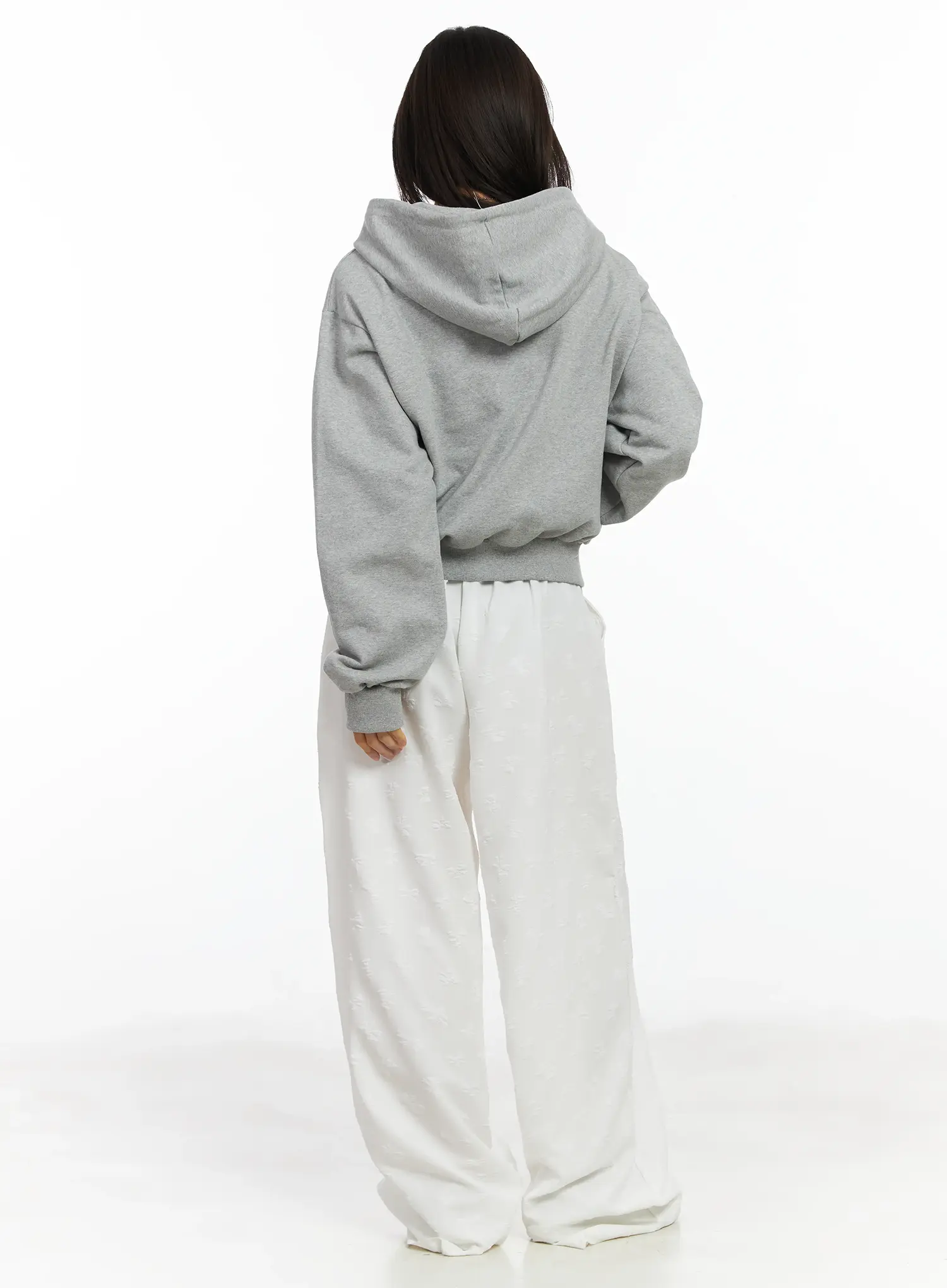 Bow Embossed Wide Pants IF525 - Image 5