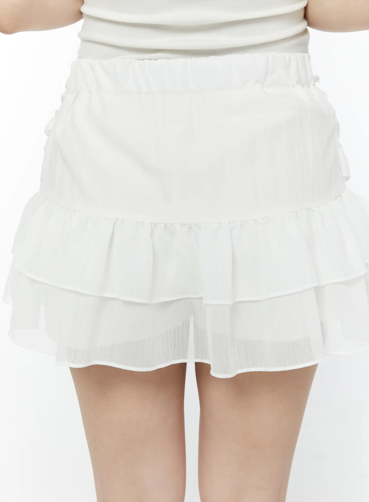 Bow Waist Tiered Mini Skirt IY511 - Image 10