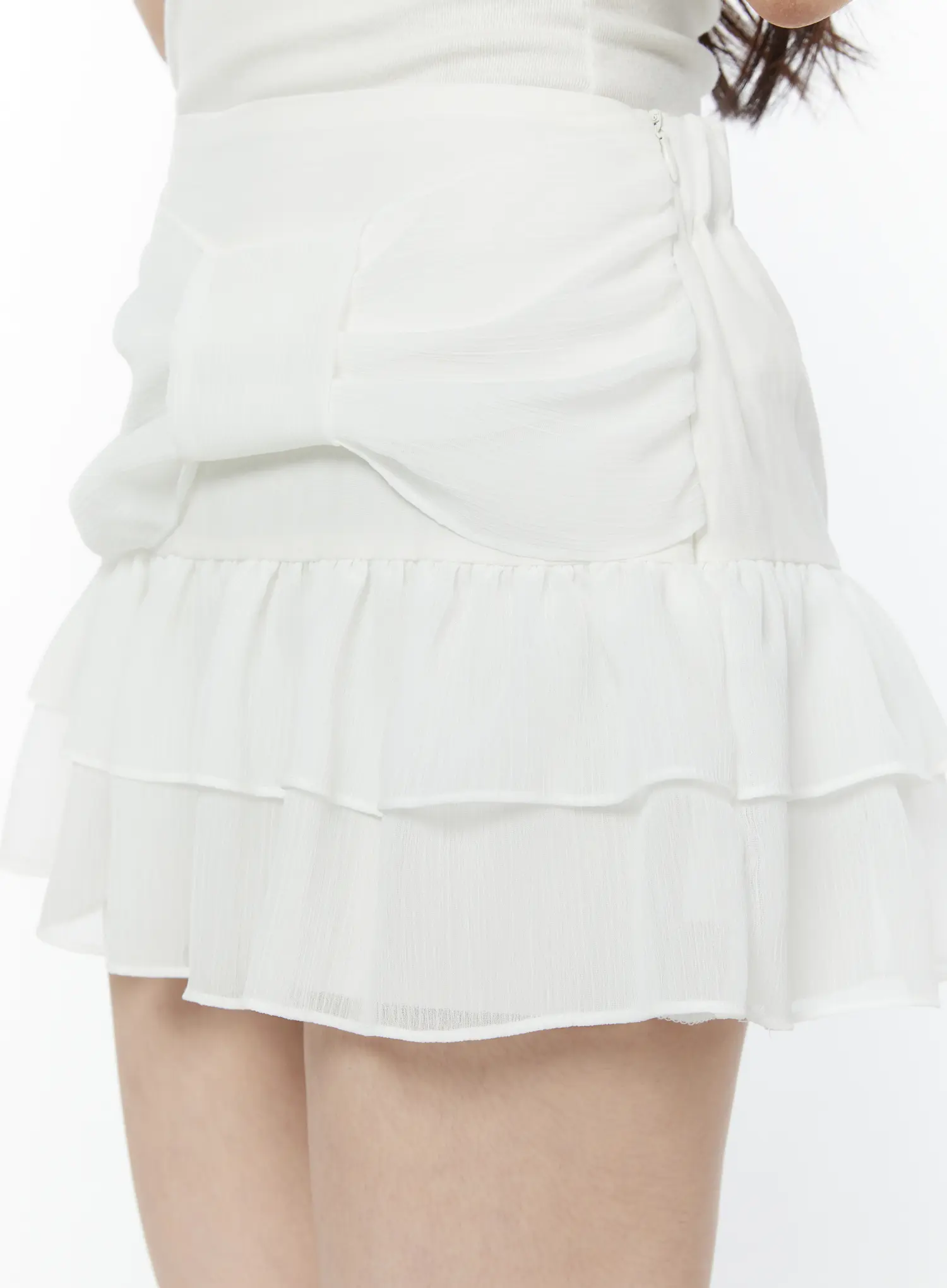 Bow Waist Tiered Mini Skirt IY511 - Image 7
