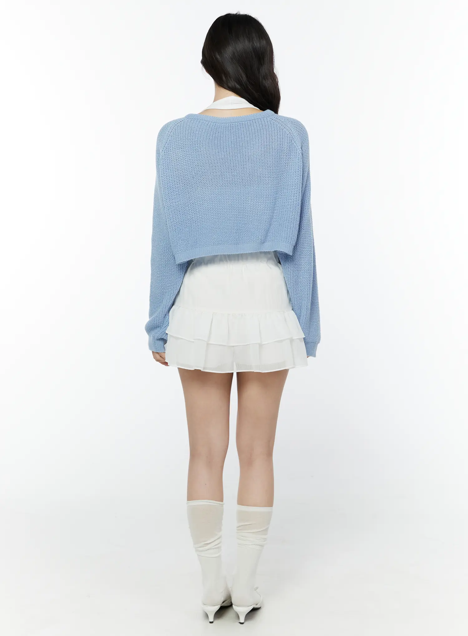 Bow Waist Tiered Mini Skirt IY511 - Image 8
