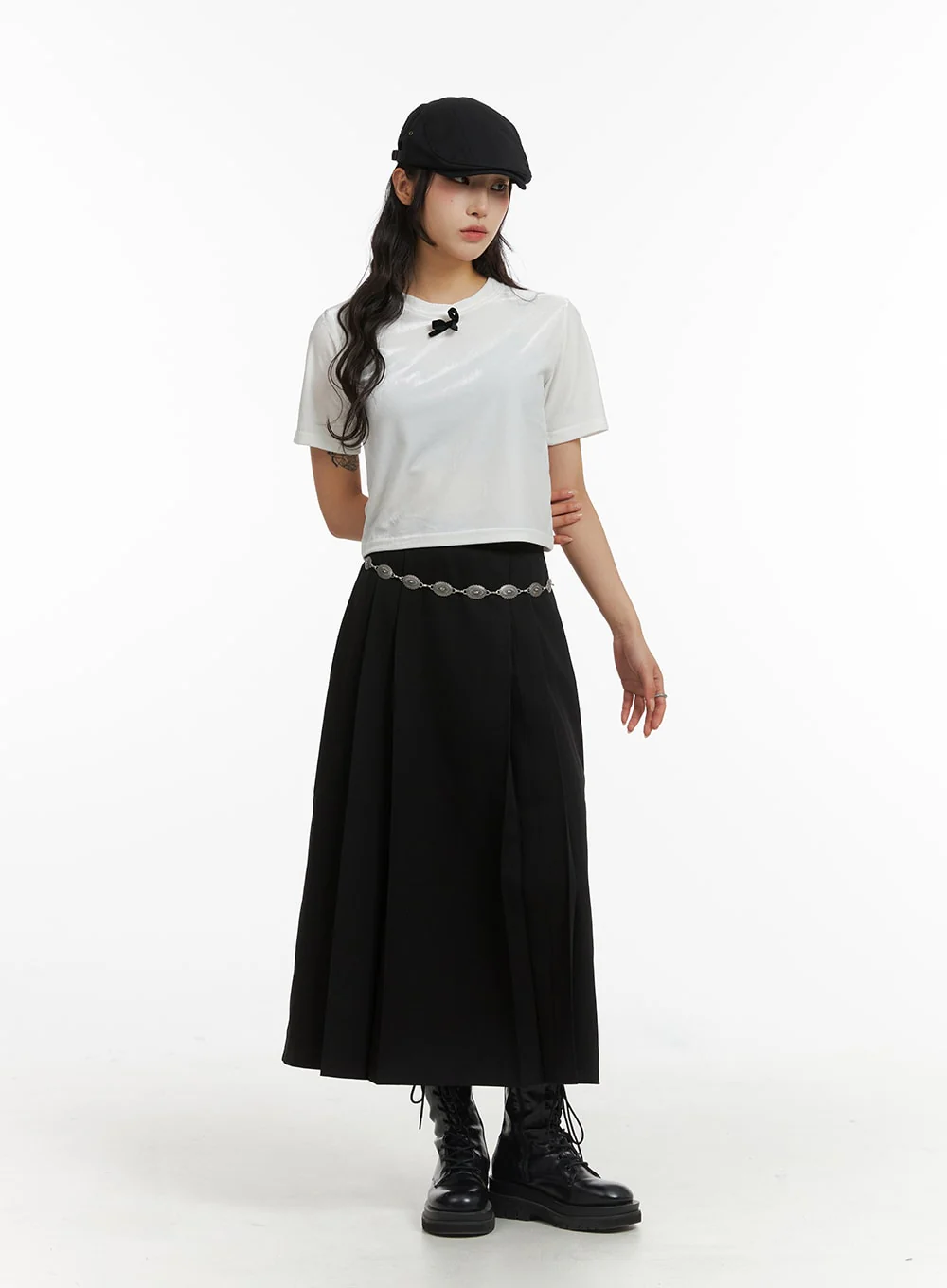 Bowknot Cropped Tee CJ417 - Image 6