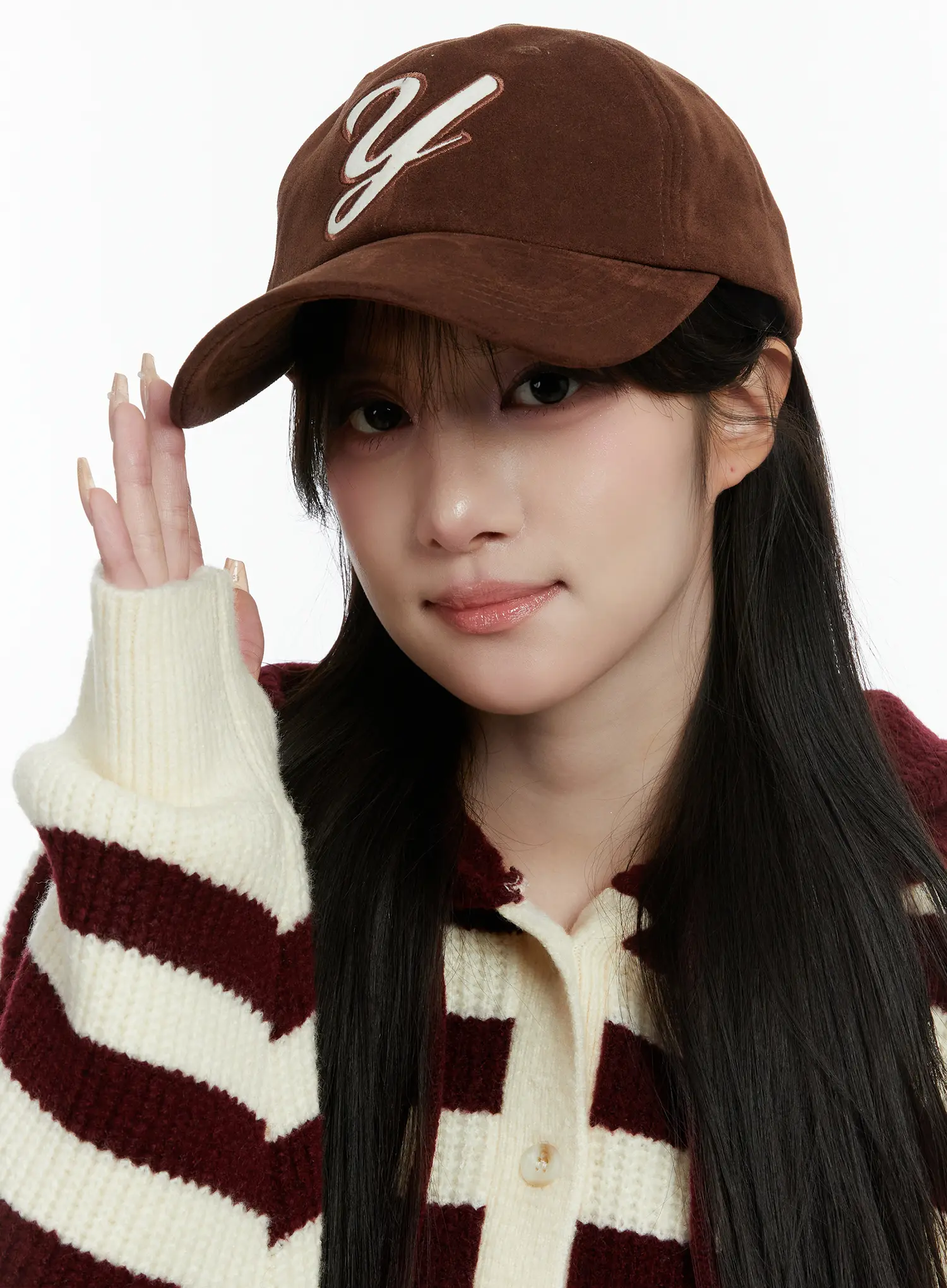 Brown Suede Baseball Cap CD523