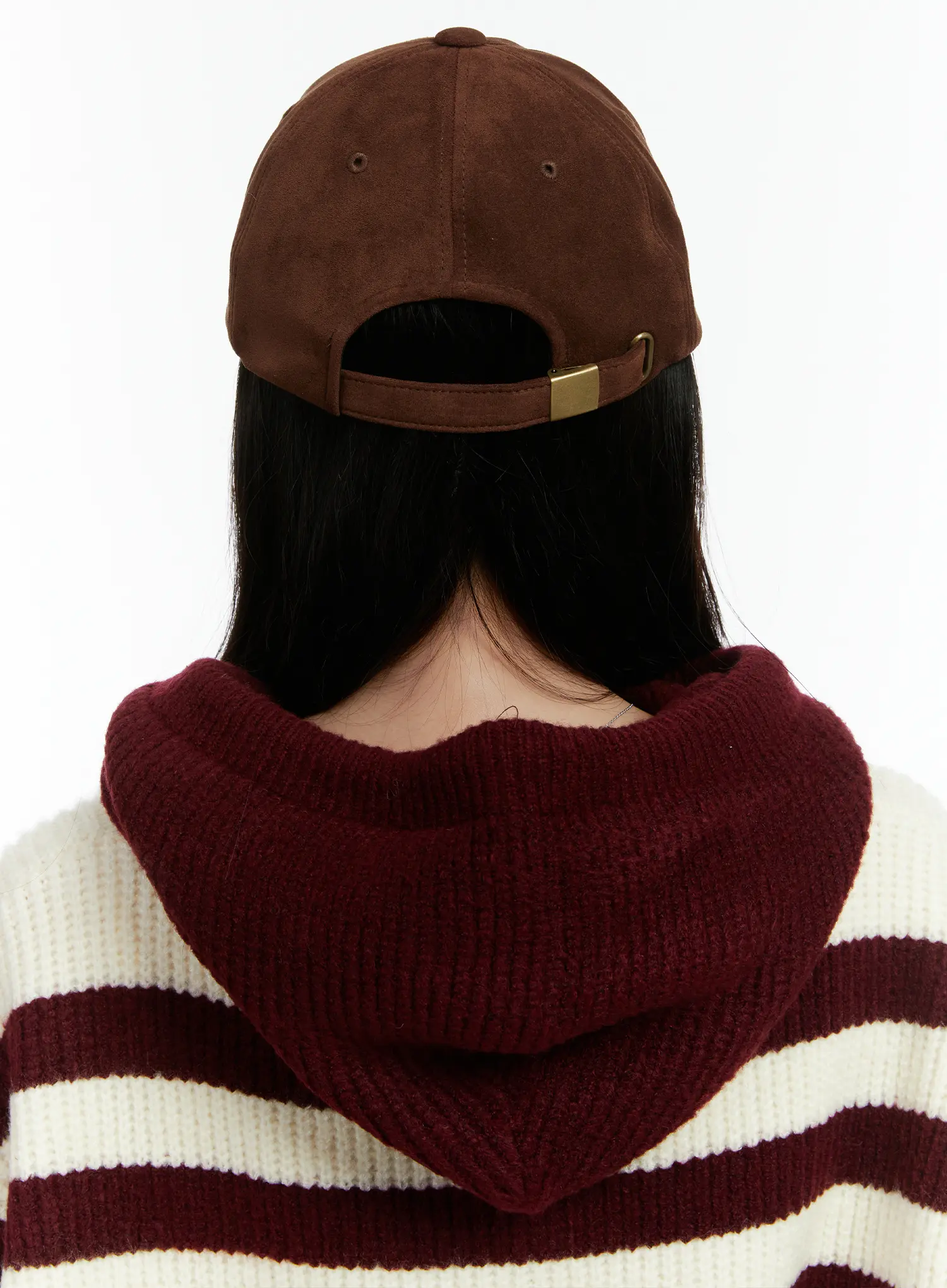 Brown Suede Baseball Cap CD523 - Image 4