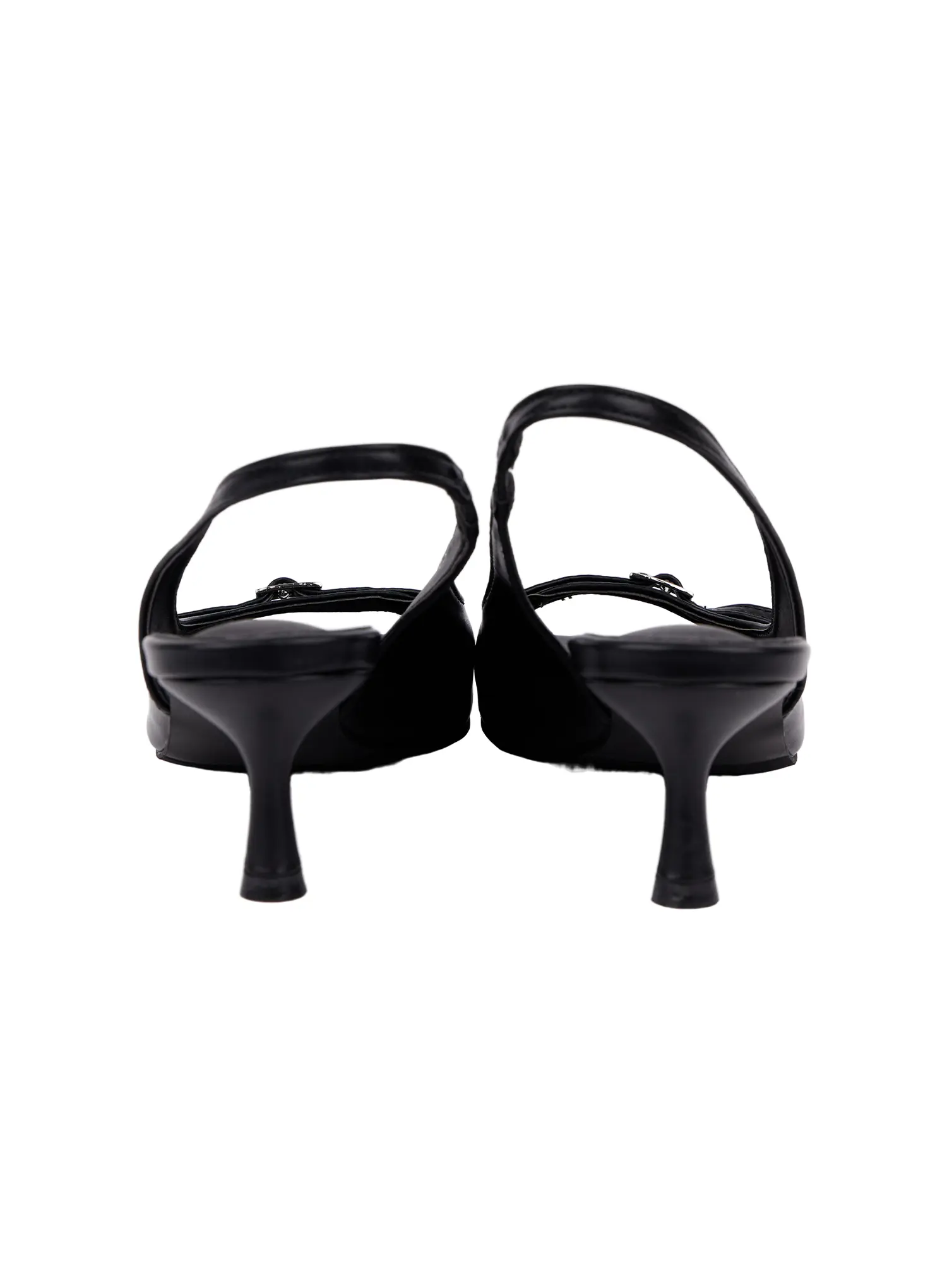 Buckle Strap Kitten Heels Sandals CA507 - Image 11