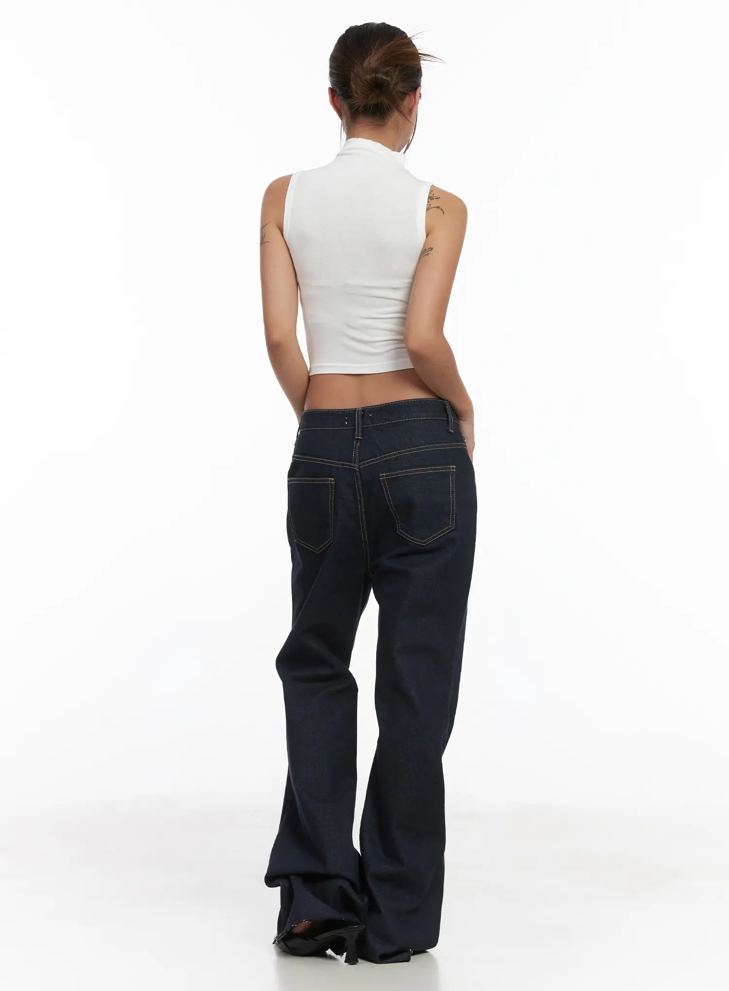 Bunn Non-Fade Eyelet Bootcut Jeans CJ512 - Image 5