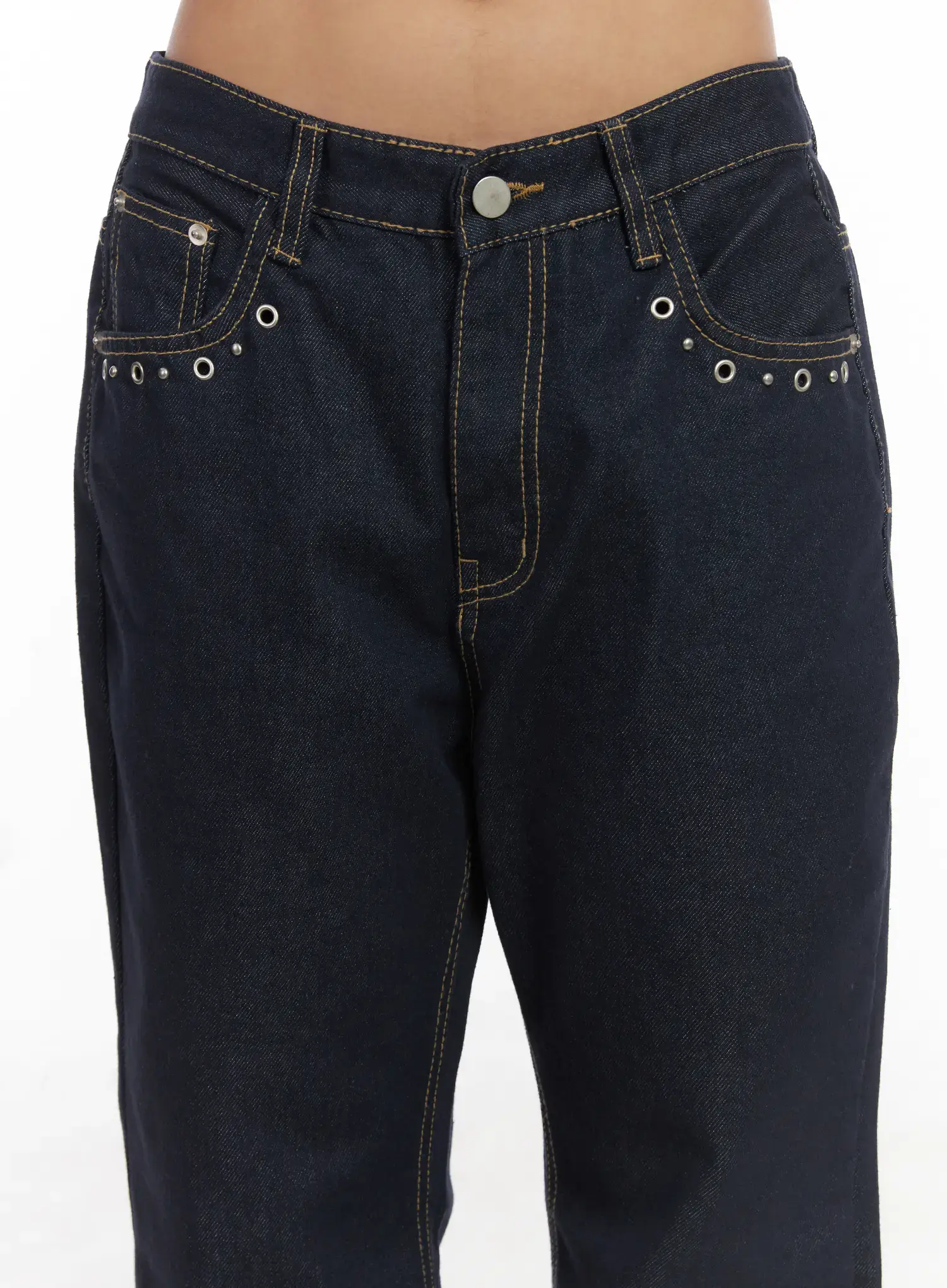 Bunn Non-Fade Eyelet Bootcut Jeans CJ512 - Image 8