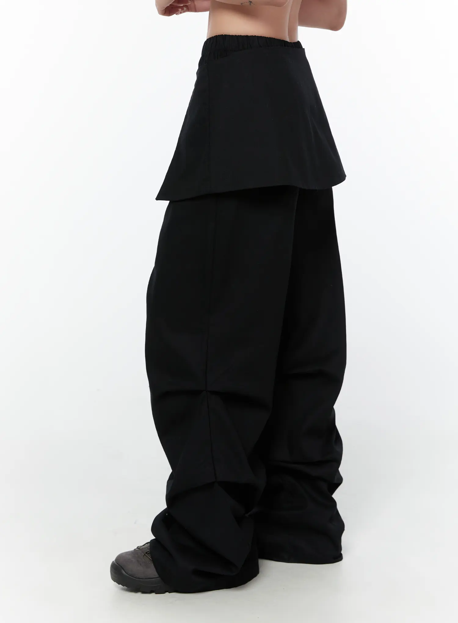 Button Detail Skirt Pants CY514 - Image 5