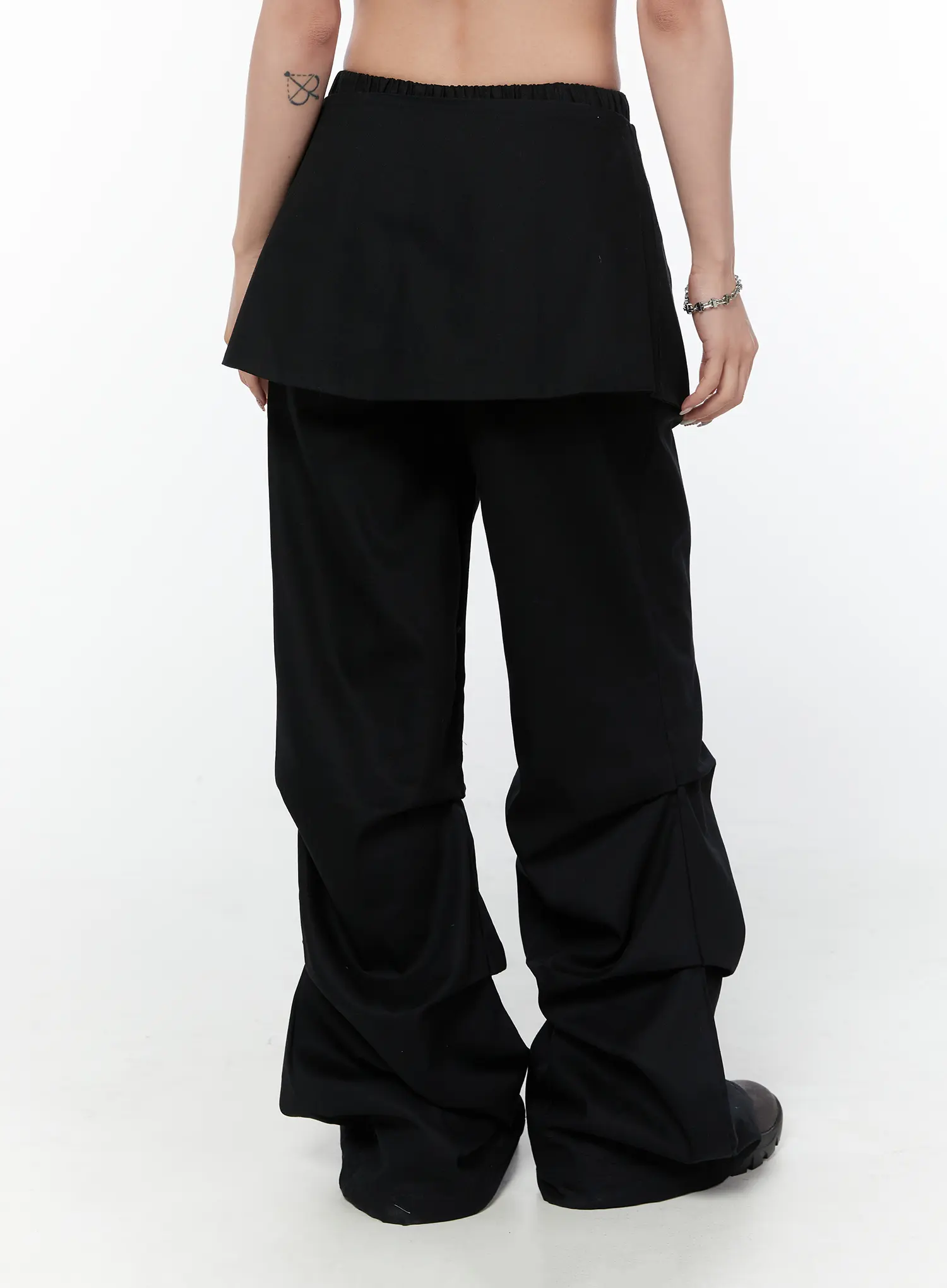 Button Detail Skirt Pants CY514 - Image 7