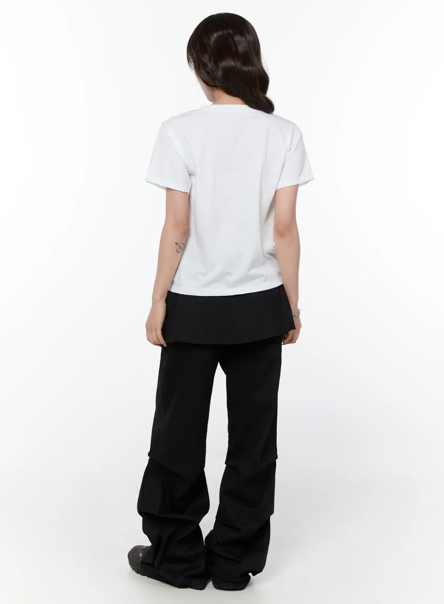 Button Detail Skirt Pants CY514 - Image 8