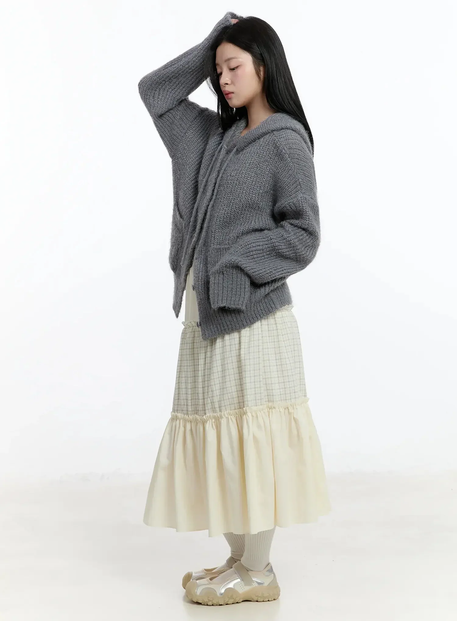 Button-Up Knit Cardigan IM519 - Image 10