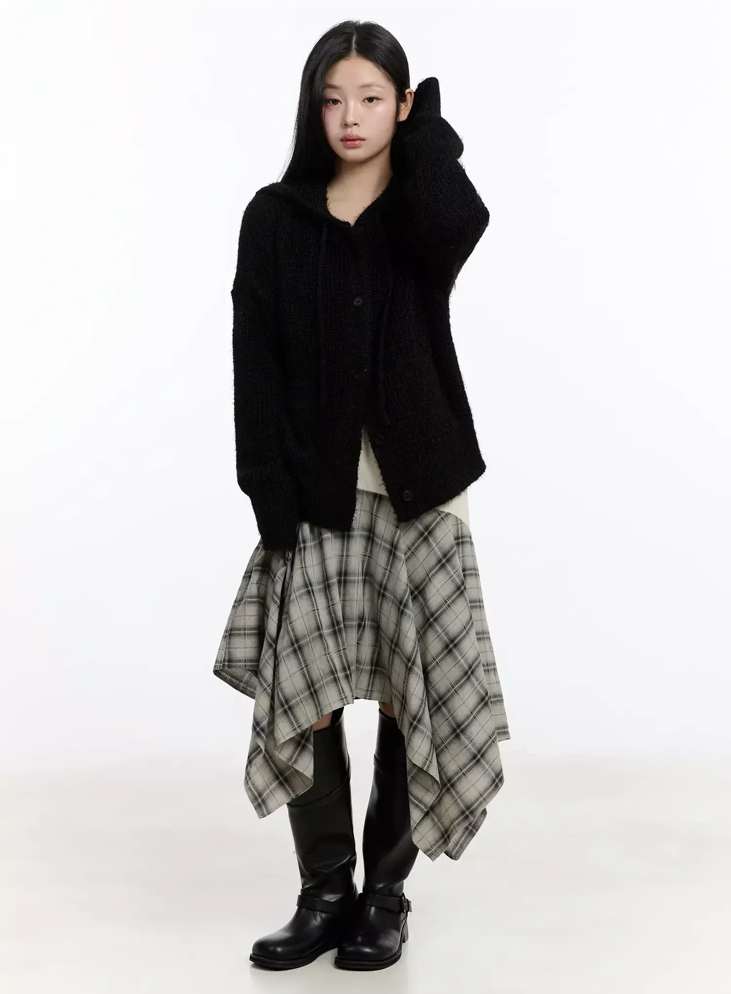 Button-Up Knit Cardigan IM519 - Image 13