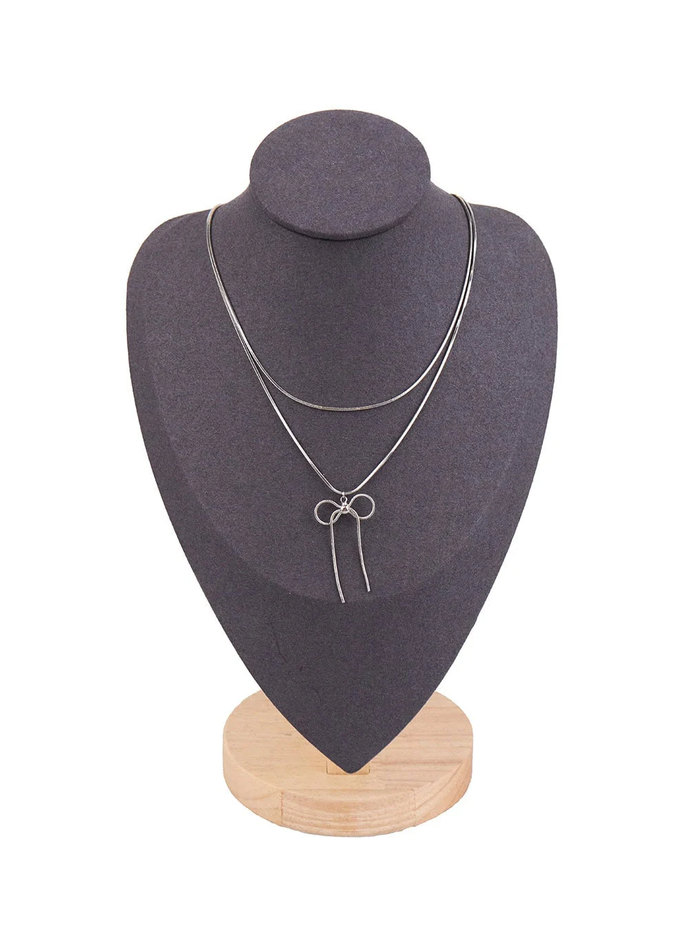 Cain Ribbon Flat-Lined Necklace IJ516 - Image 5