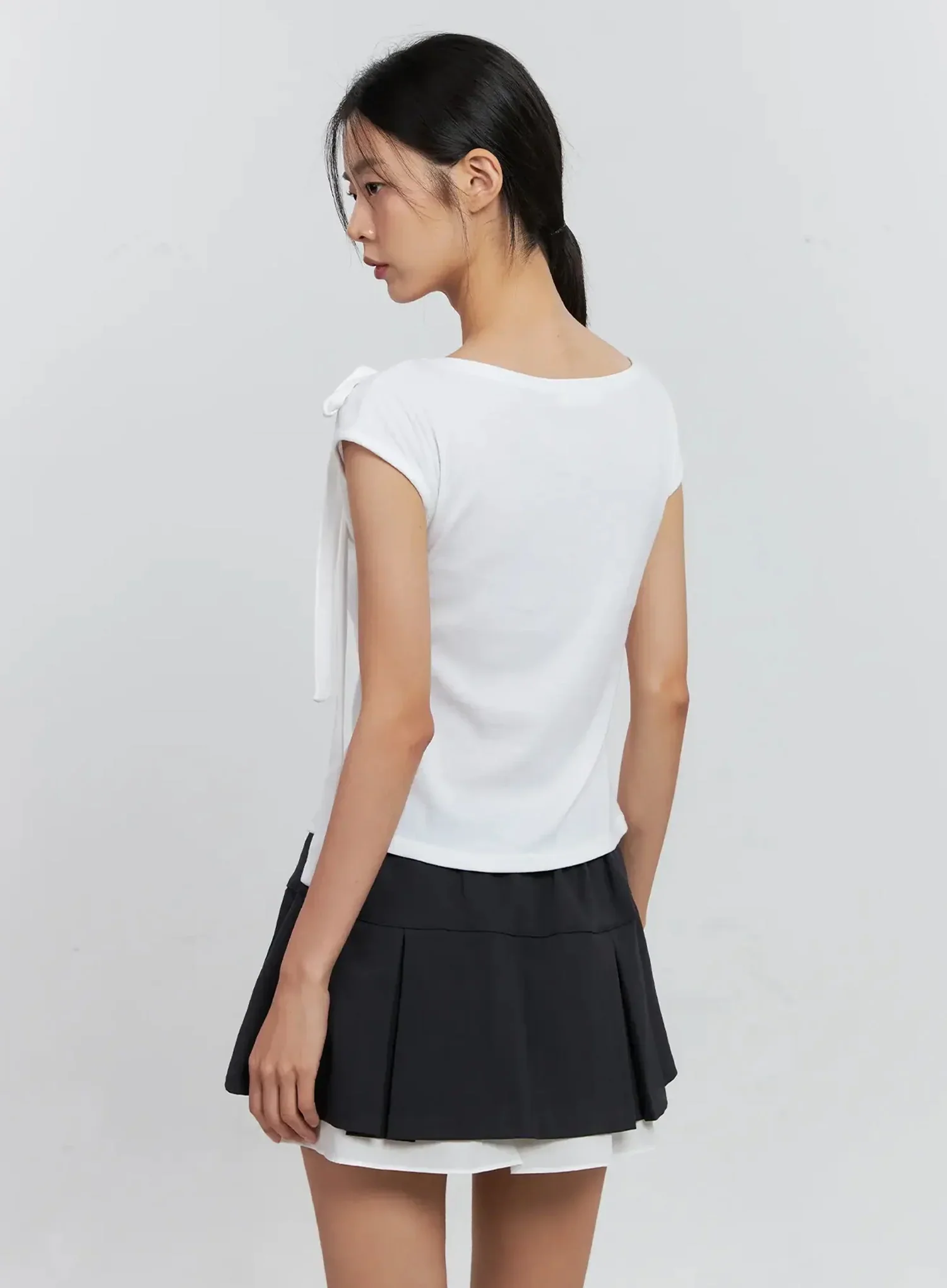 Cap Sleeve Bow Tie Top IS516 - Image 11