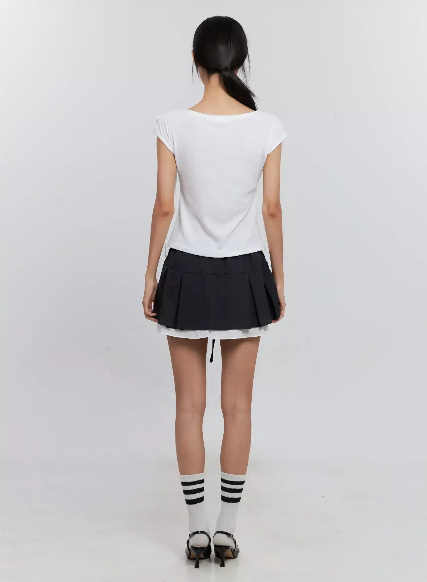 Cap Sleeve Bow Tie Top IS516 - Image 8