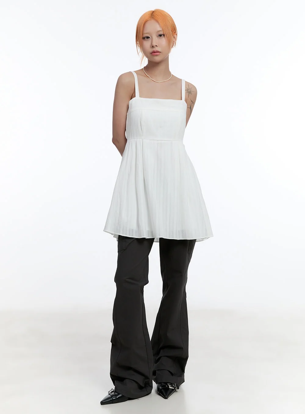 Cargo Cotton Bootcut Pants CY530 - Image 2