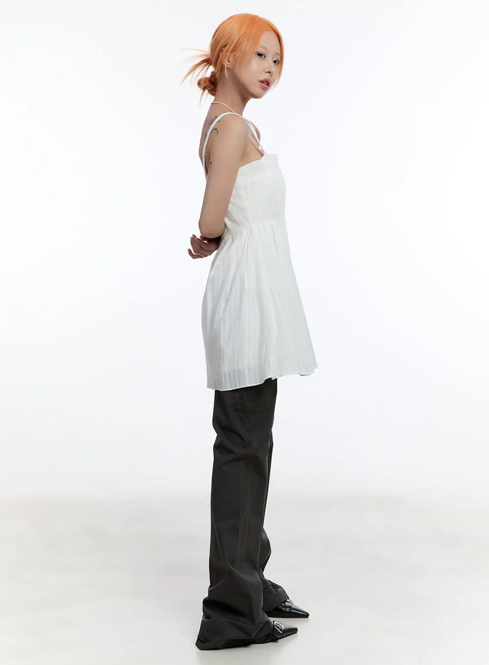Cargo Cotton Bootcut Pants CY530 - Image 3