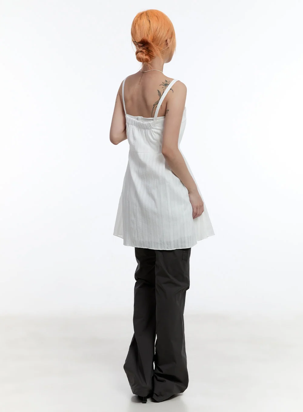 Cargo Cotton Bootcut Pants CY530 - Image 4