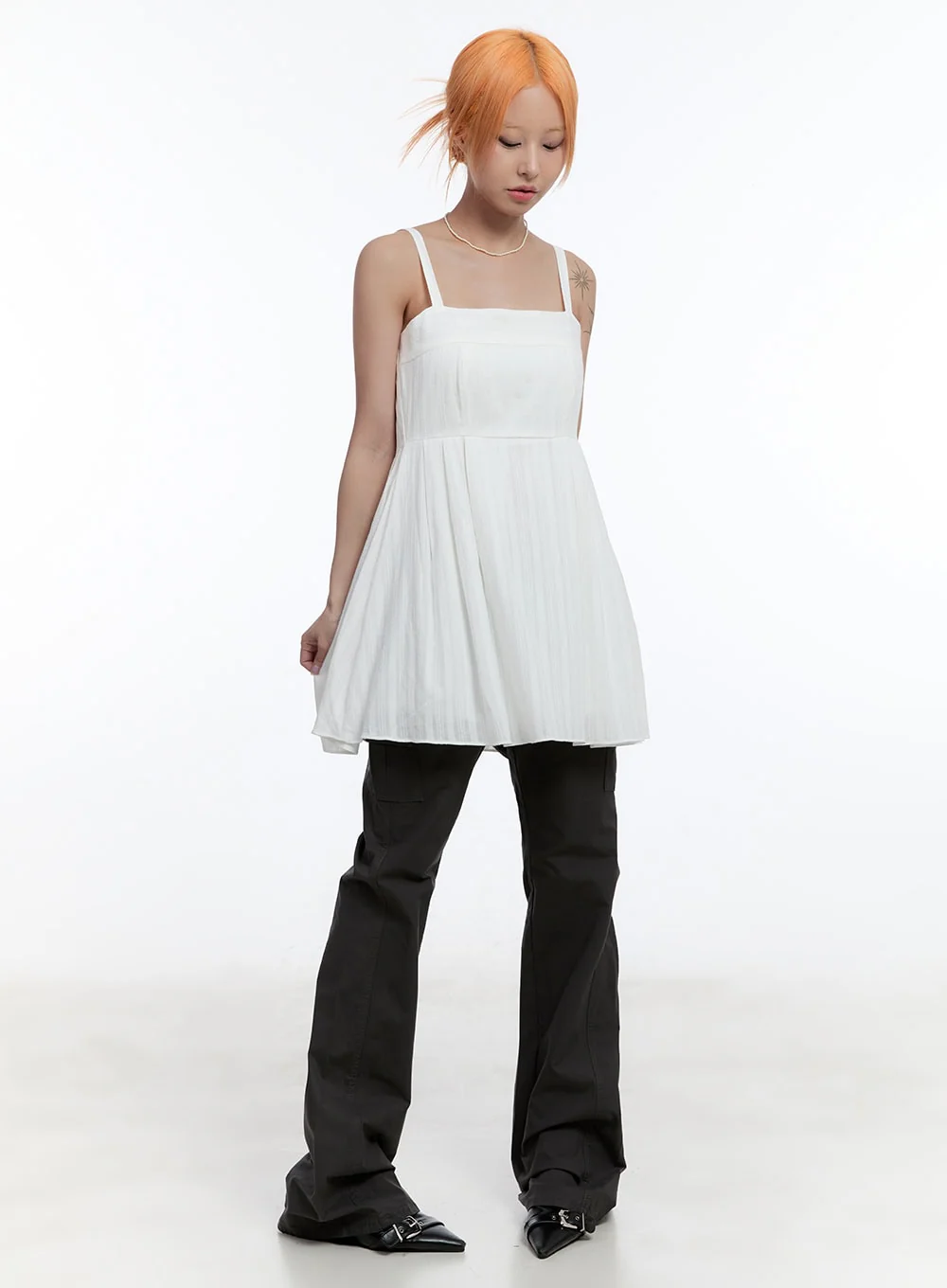 Cargo Cotton Bootcut Pants CY530 - Image 7