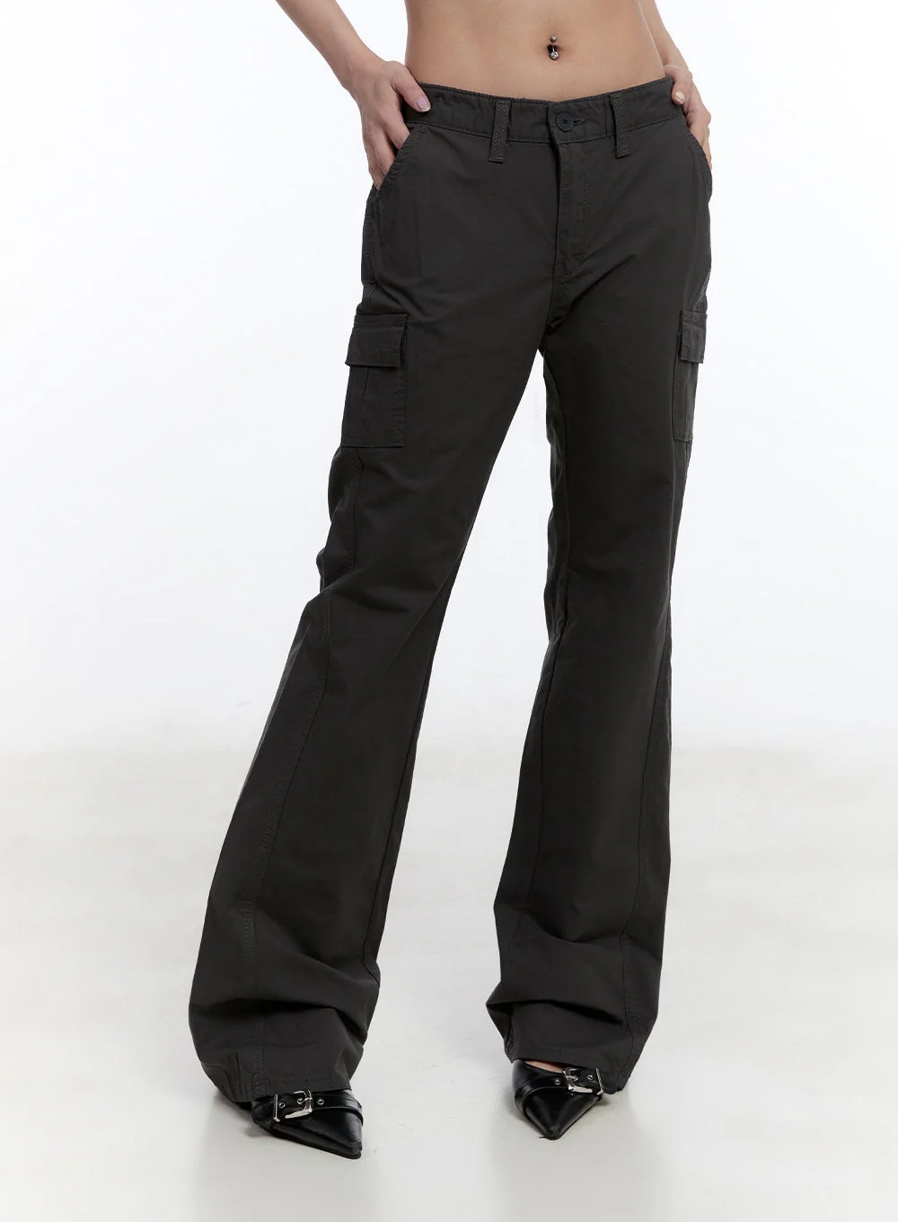 Cargo Cotton Bootcut Pants CY530 - Image 8