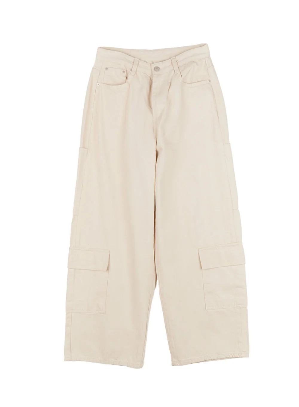 Cargo Cotton Wide-Leg Pants IA517 - Image 13