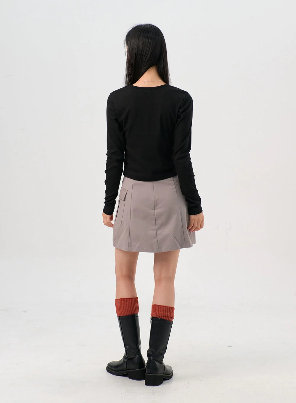 Cargo Mini Skirt OS302 - Image 10