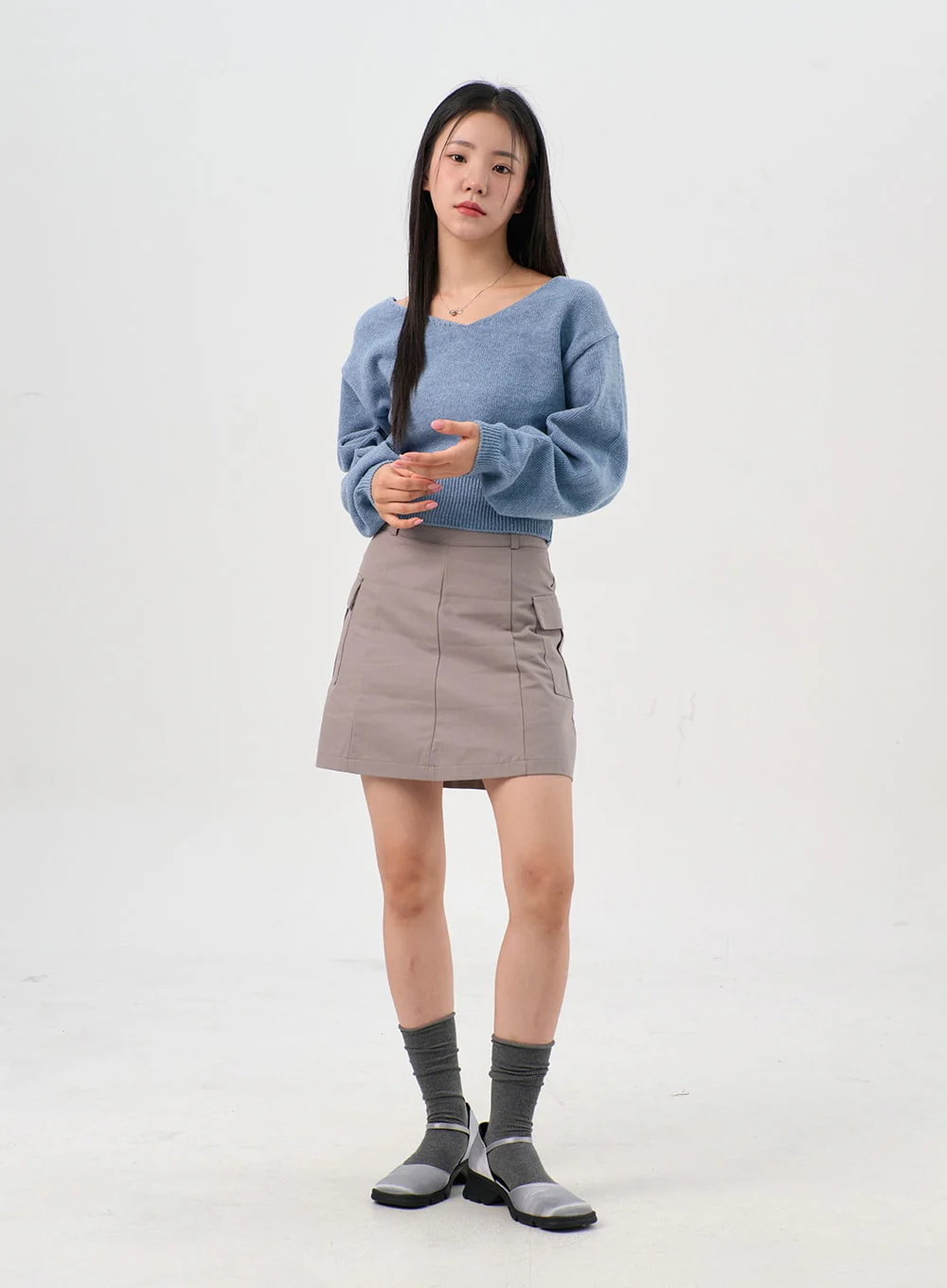 Cargo Mini Skirt OS302 - Image 3