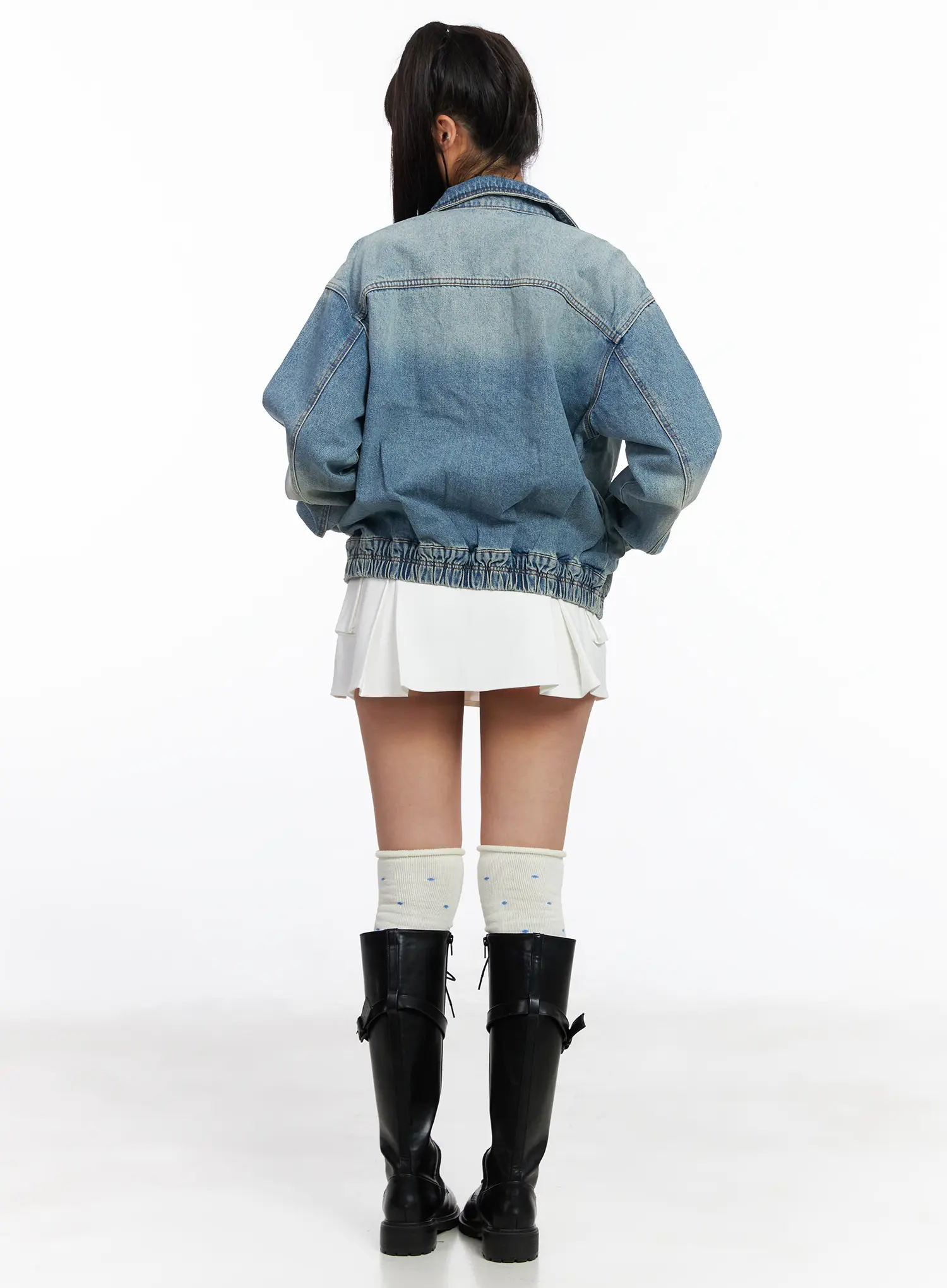 Cargo Pleated Mini Skirt CF506 - Image 7