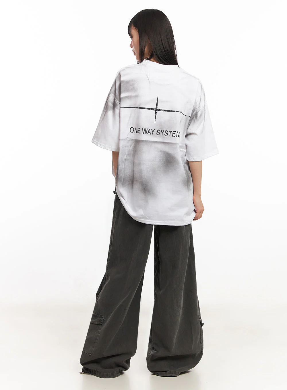 Cargo Washed Wide-Leg Sweatpants IY502 - Image 14