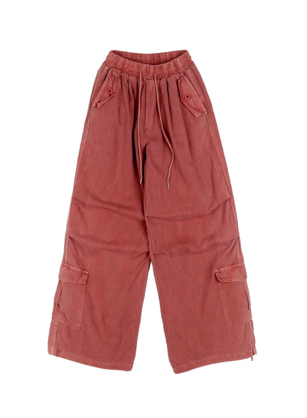 Cargo Washed Wide-Leg Sweatpants IY502 - Image 17