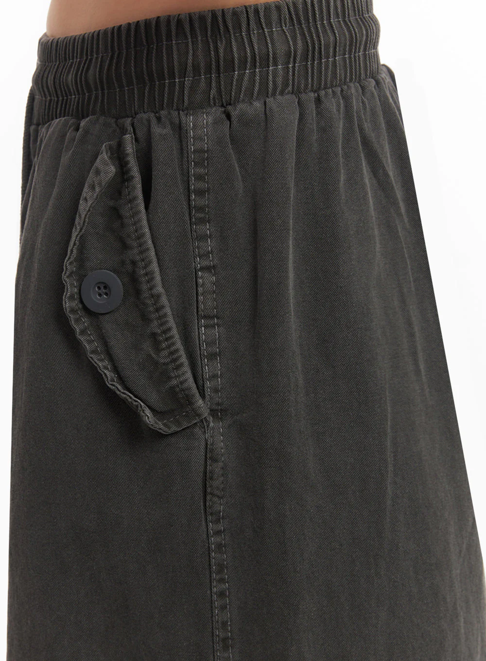 Cargo Washed Wide-Leg Sweatpants IY502 - Image 3
