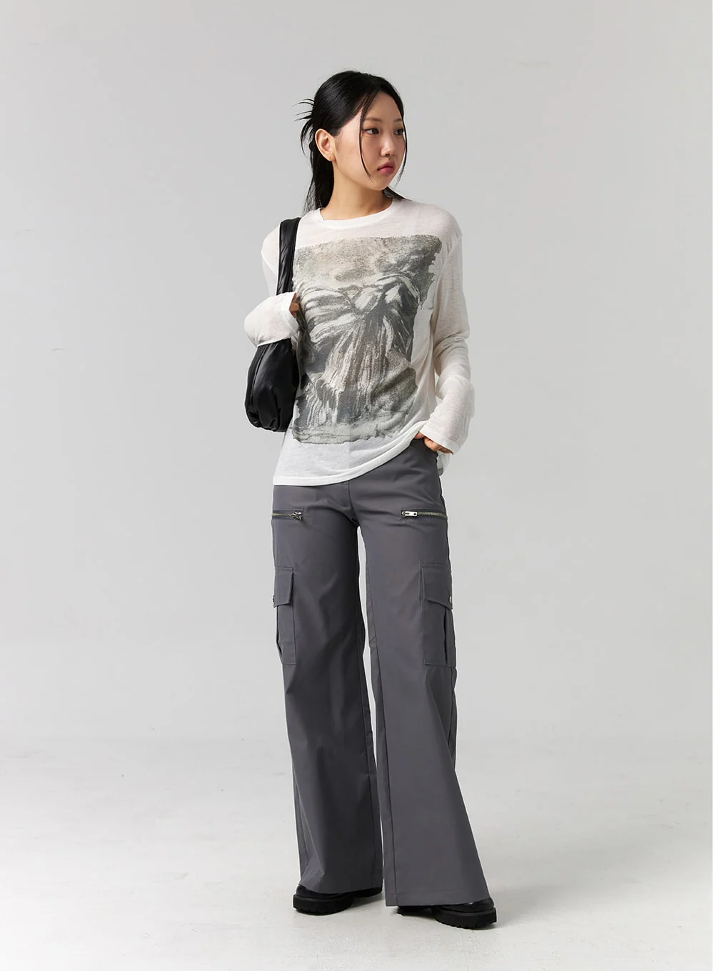 Cargo Wide-Leg Pants CG315 - Image 7